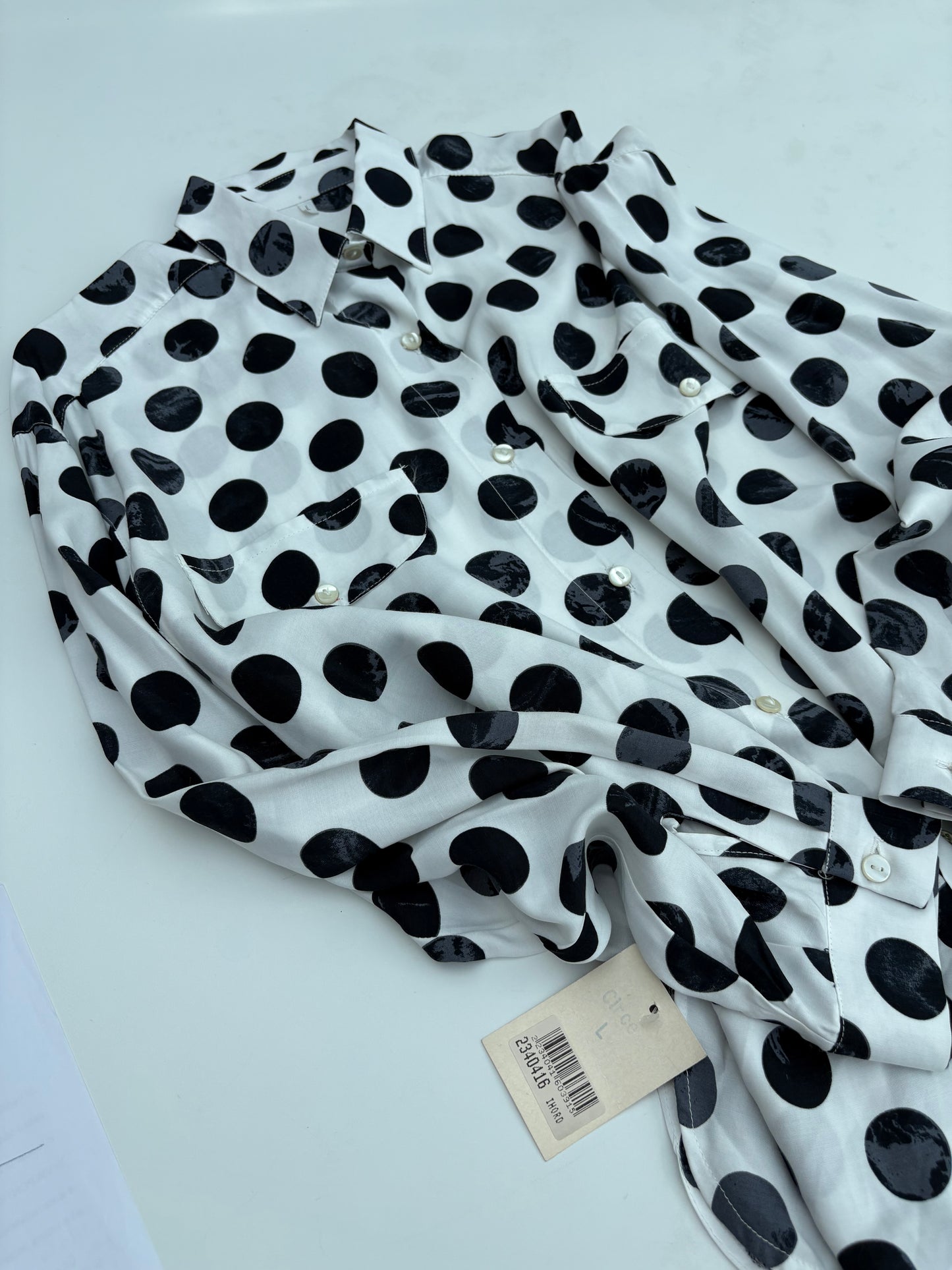 Camicia viscosa con mega pois
