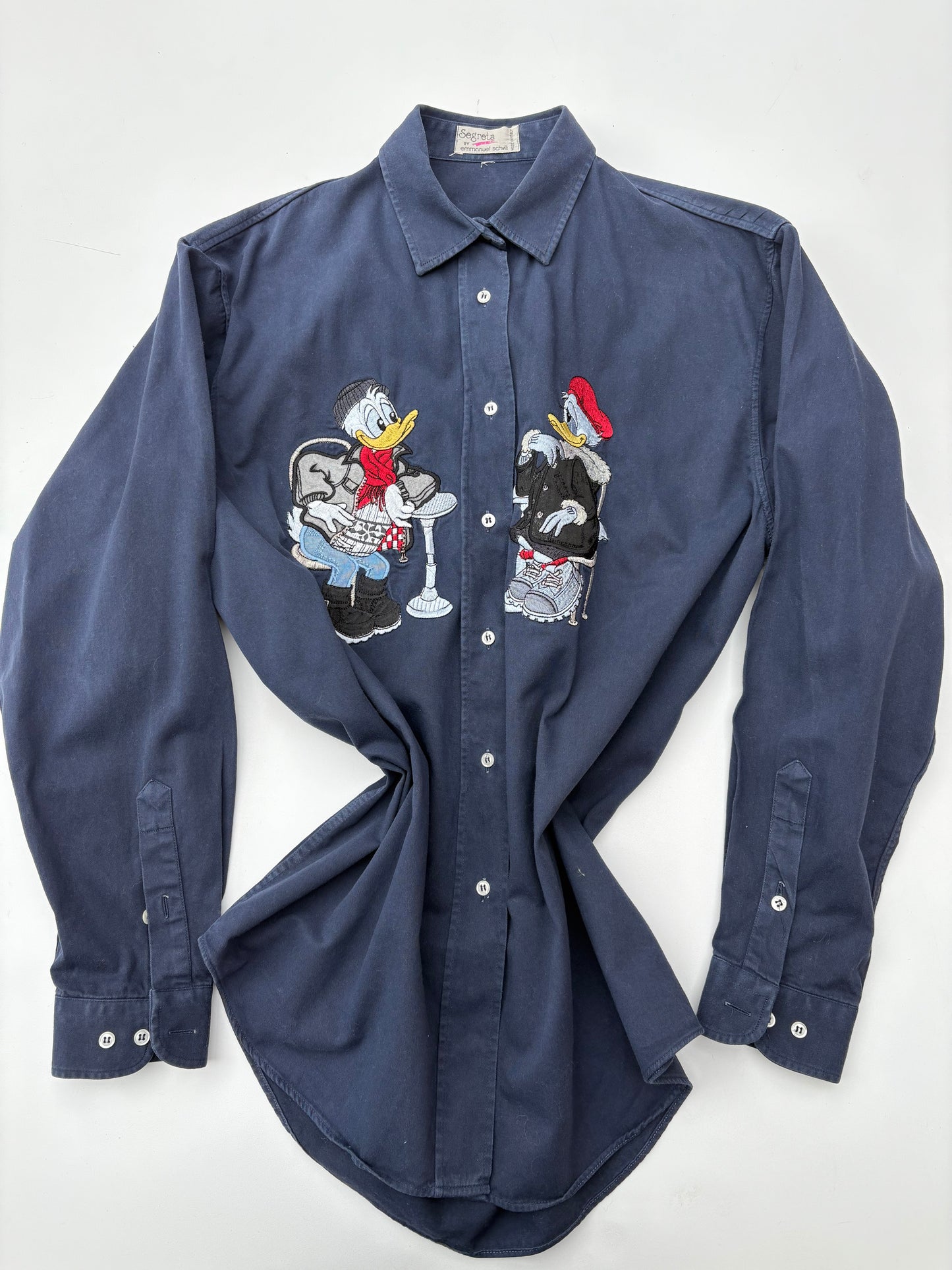 Paperino e paperina blu shirt