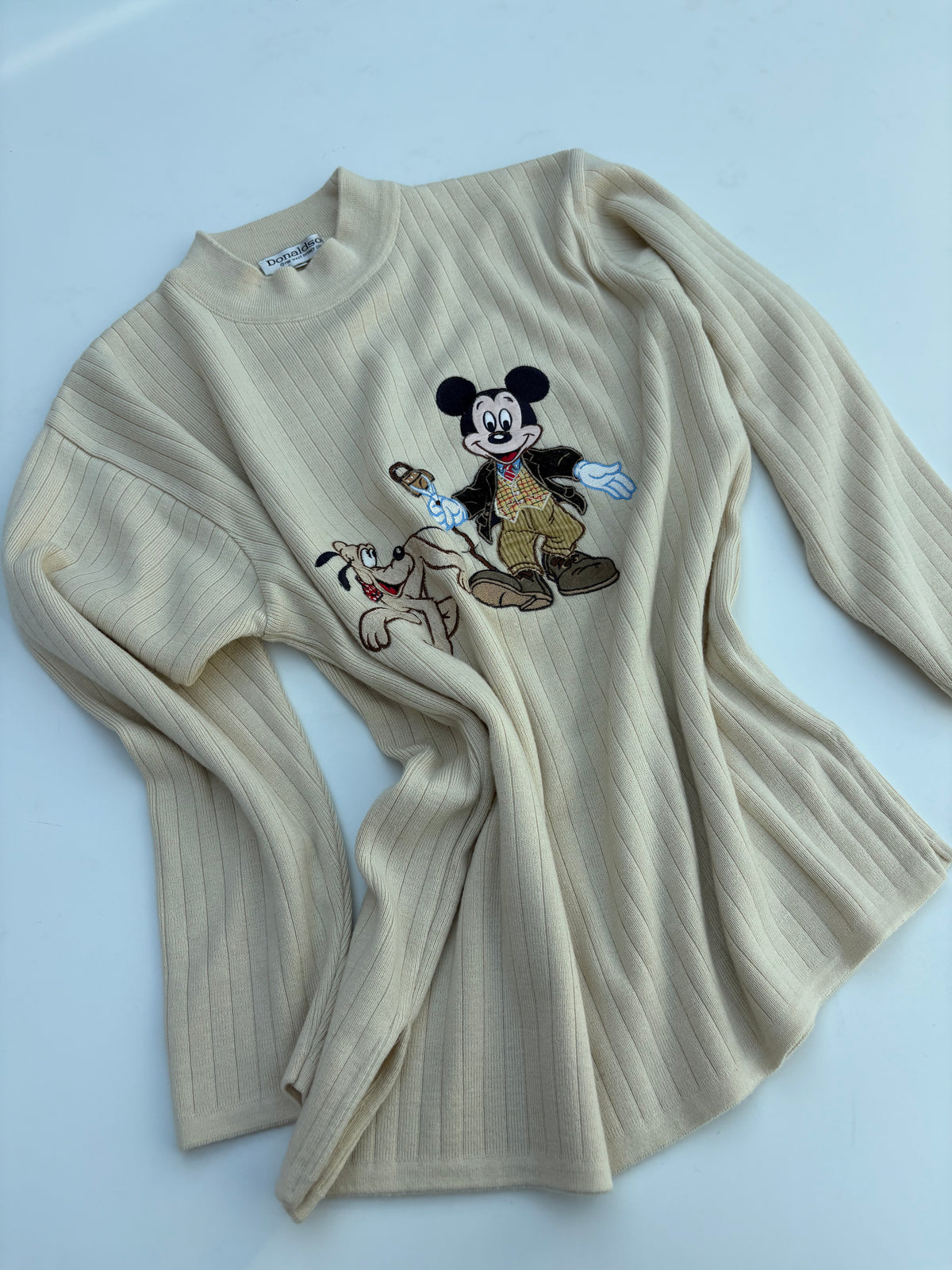 Donaldson Pull beige con topolino e pluto