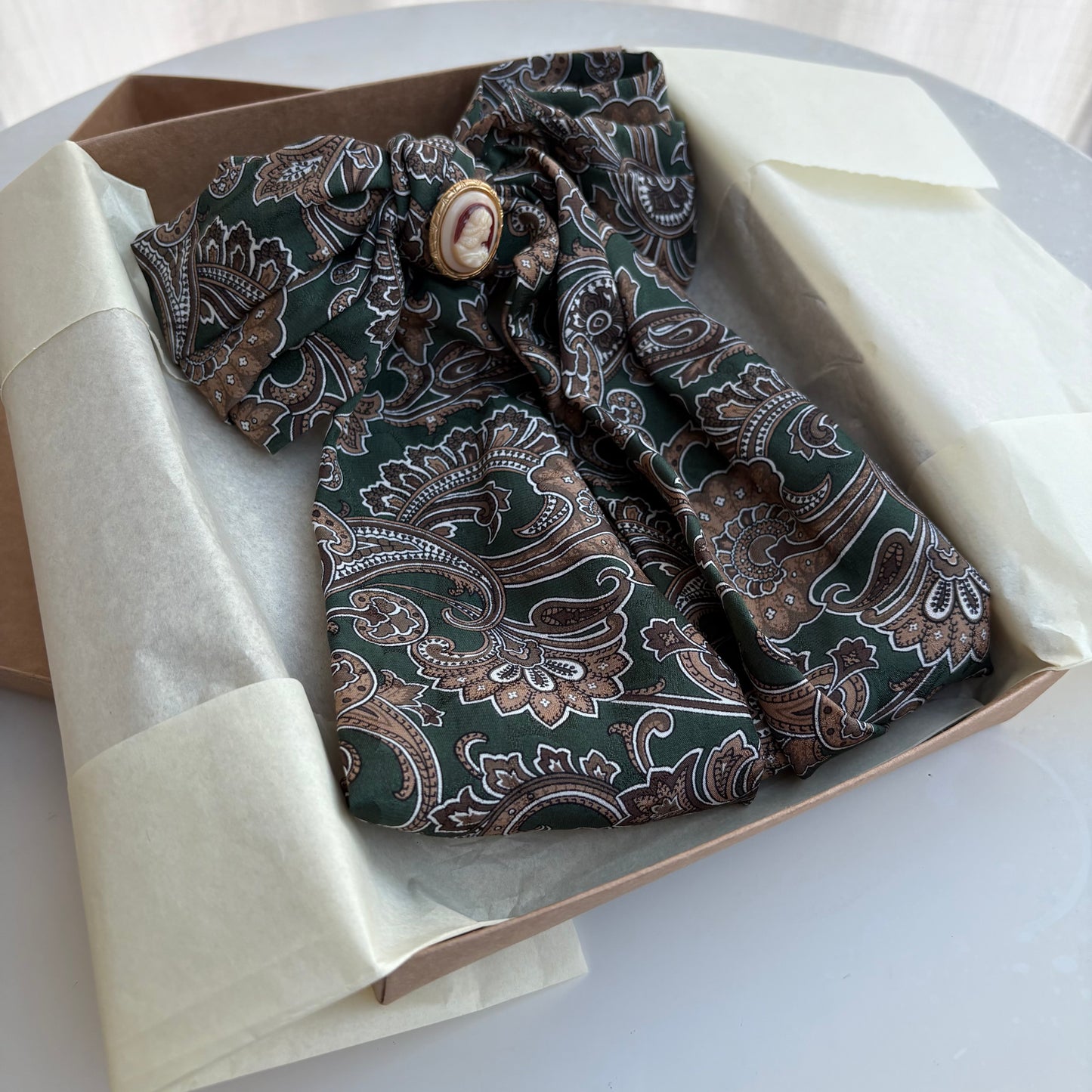 Fiocco paisley verde