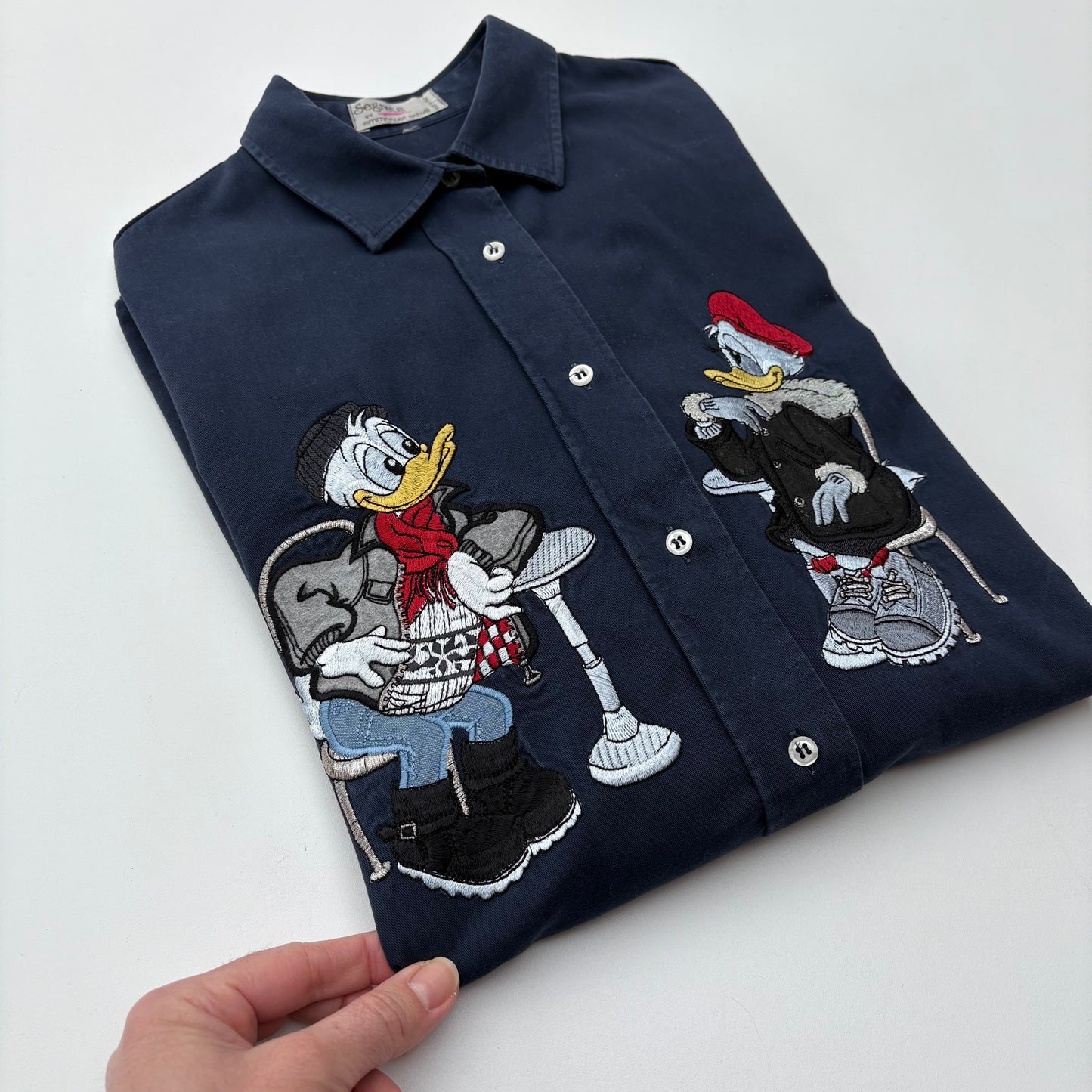 Paperino e paperina blu shirt
