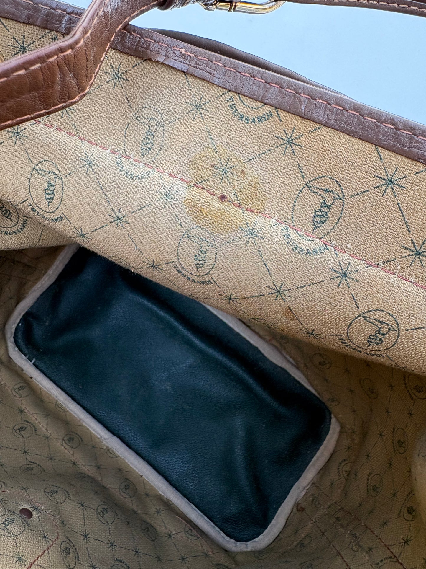 Secchiello Trussardi verde bosco con patta
