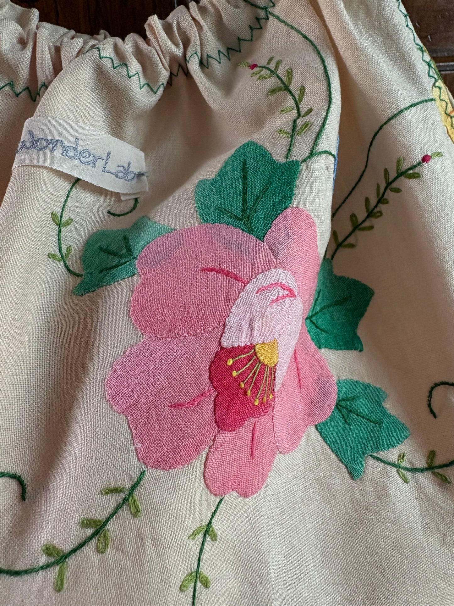 Titina’s bag fiori applicati