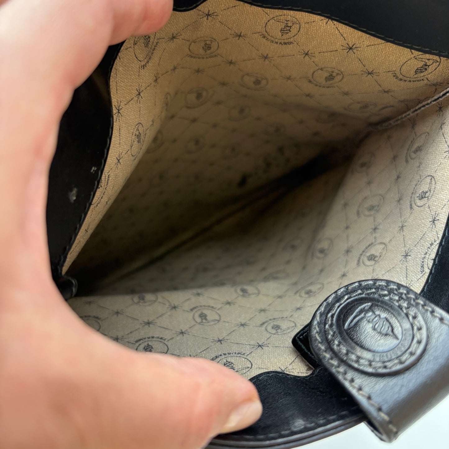 Pochette nera Trussardi