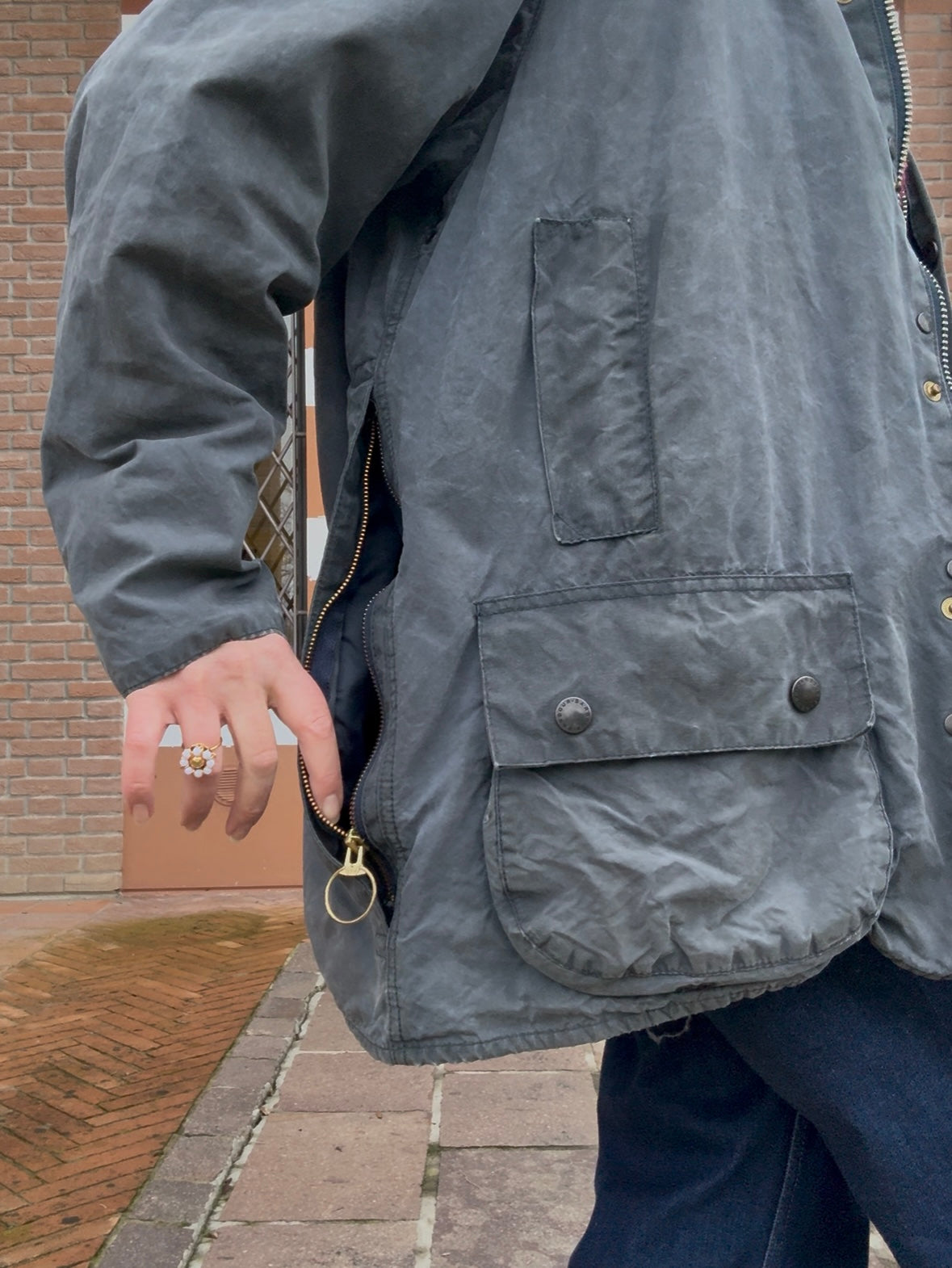 Barbour Beaufort grigio-blu