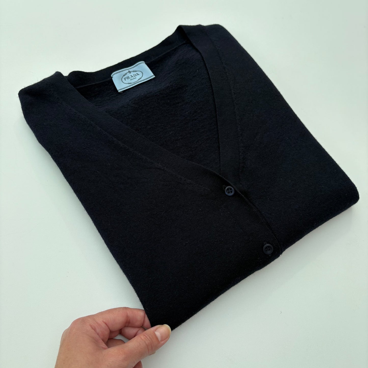 Blu Prada cardigan