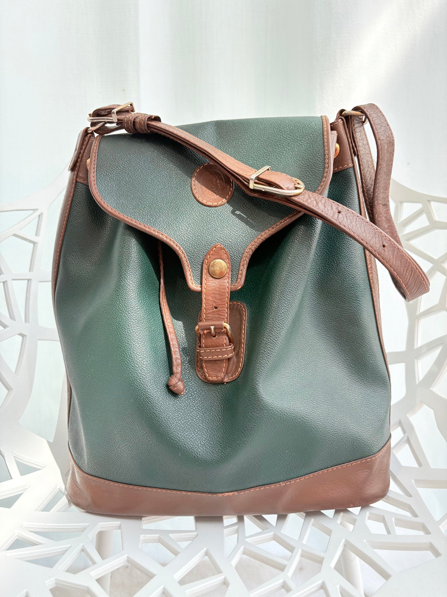 Secchiello Trussardi verde bosco con patta