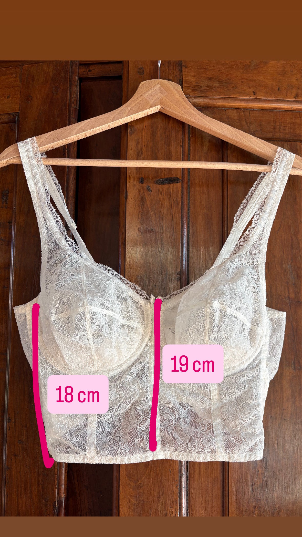 Corsetto pizzo macramè