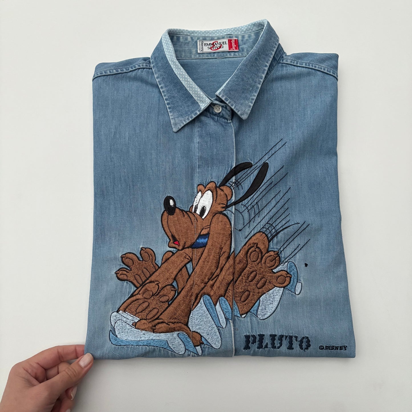 Pluto denim con difetti