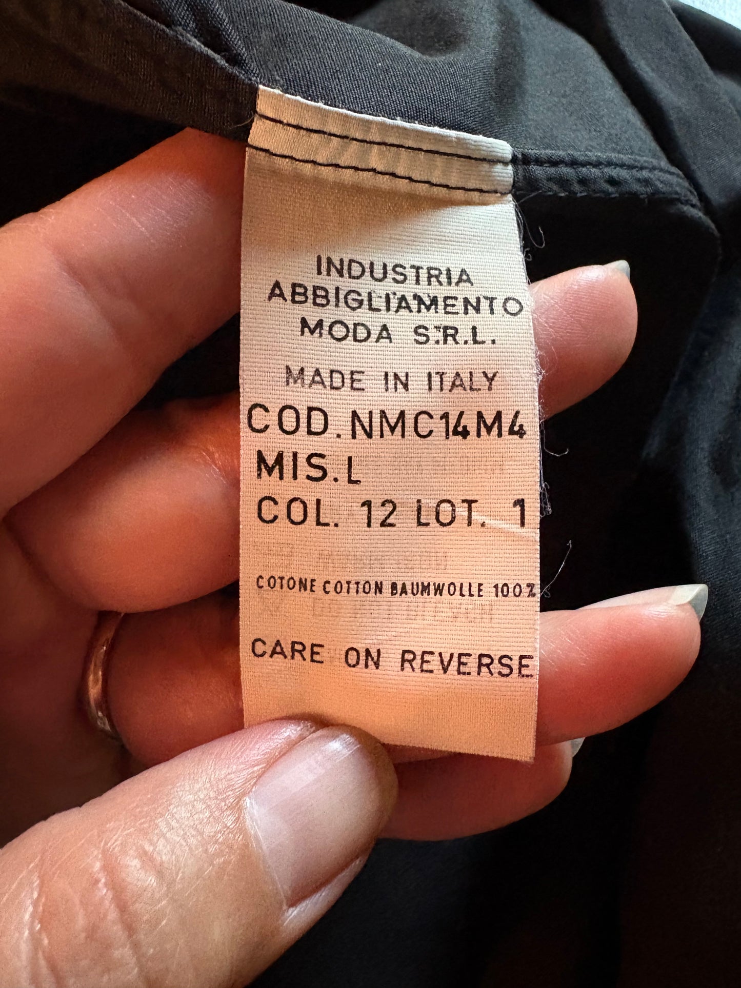 Moschino shirt “spille da balia”
