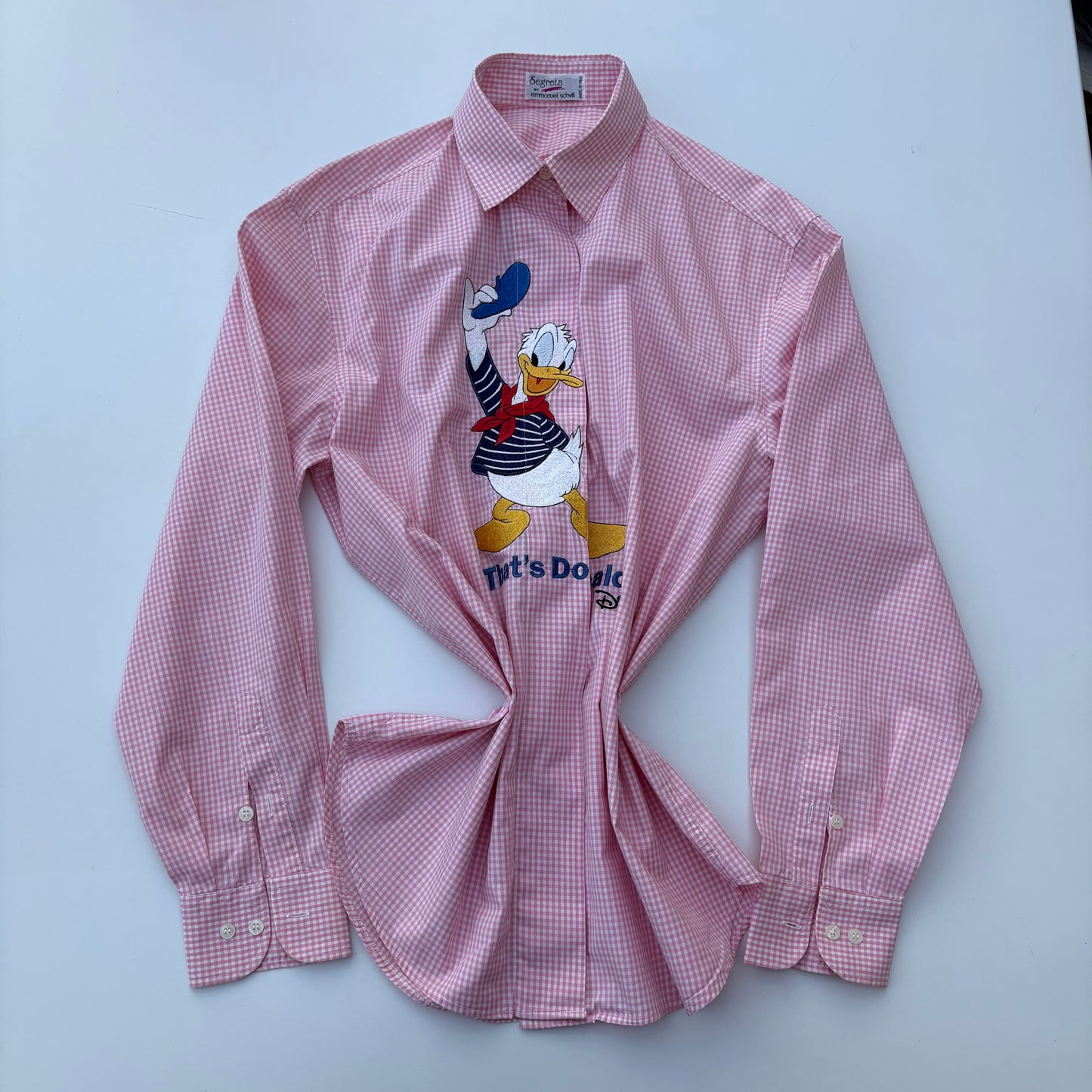 Paperino a quadretti rosa