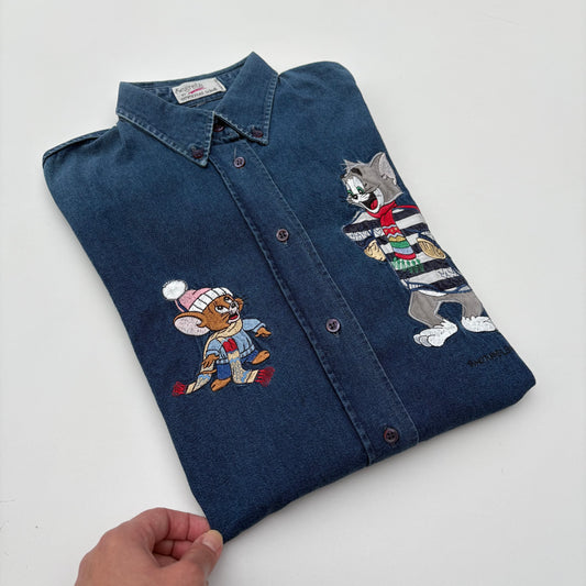 Tom &jerry denim shirt