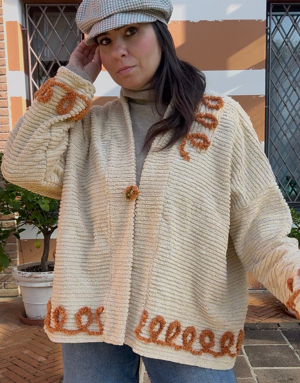 Giacca vestaglia bottone