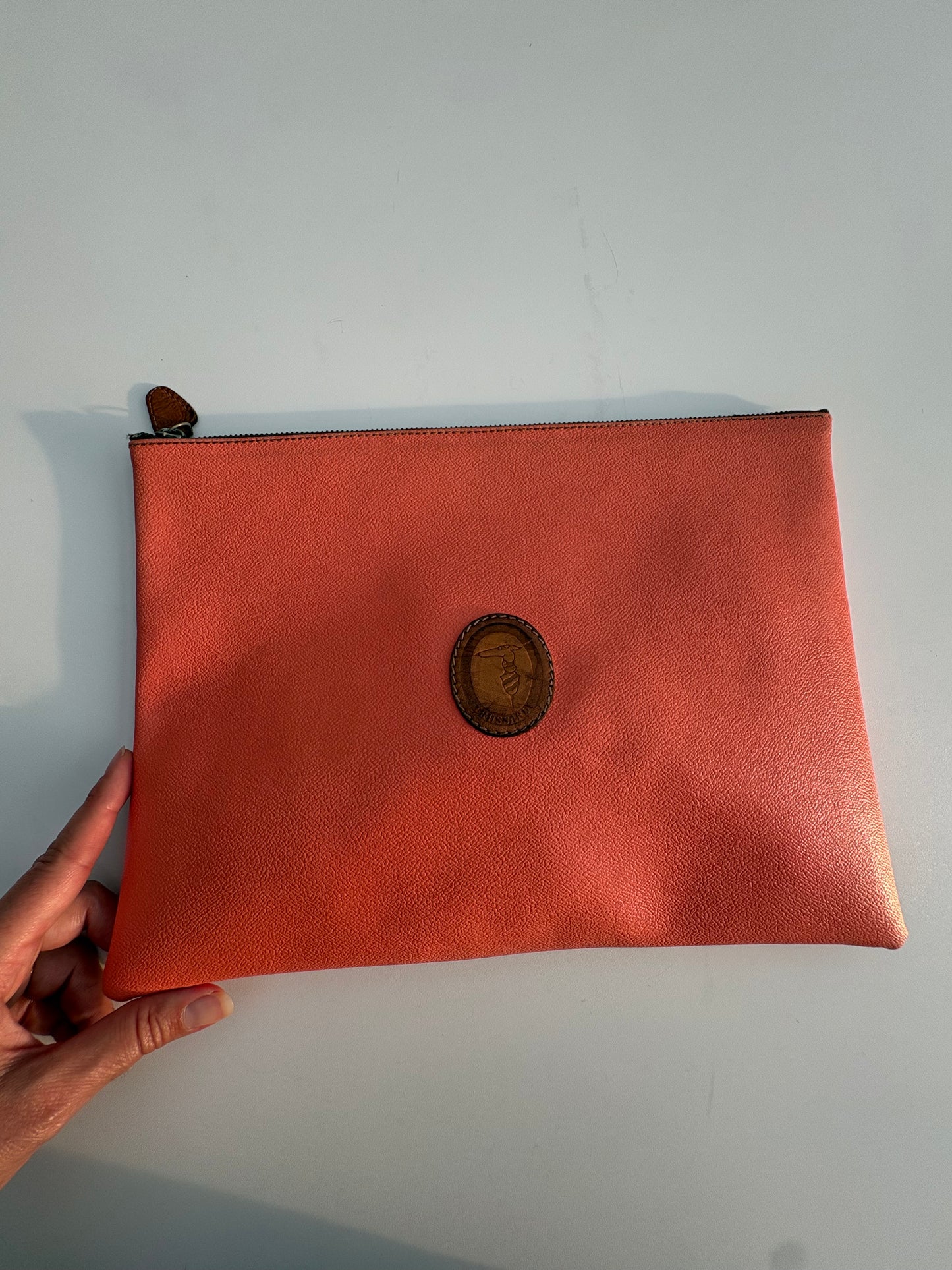 Trussardi Pochette/ busta piatta albicocca