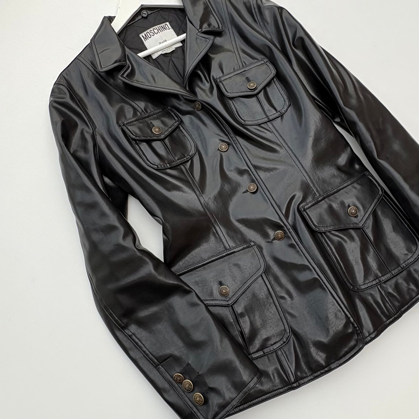 Moschino blazer similpelle