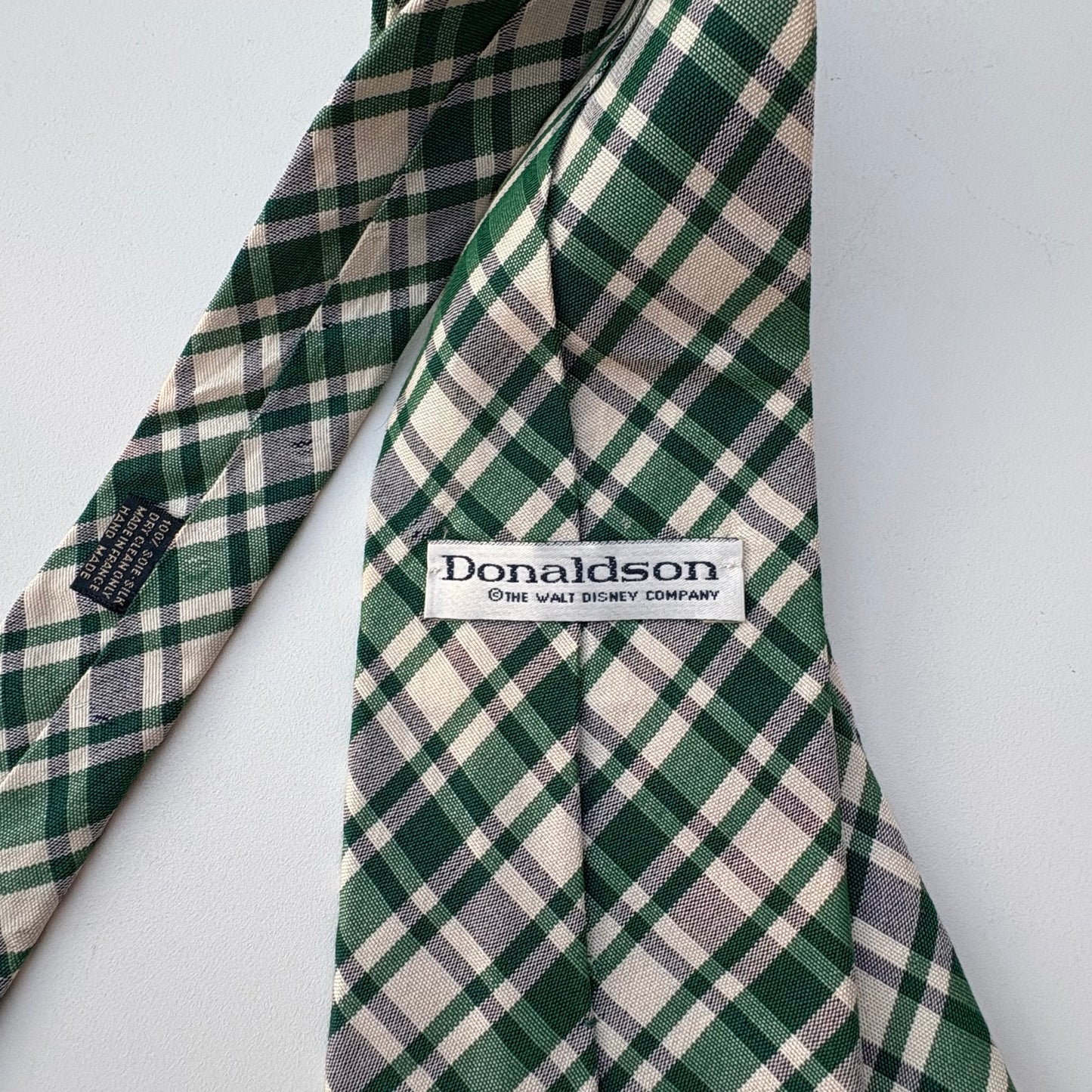 Green tartan tie
