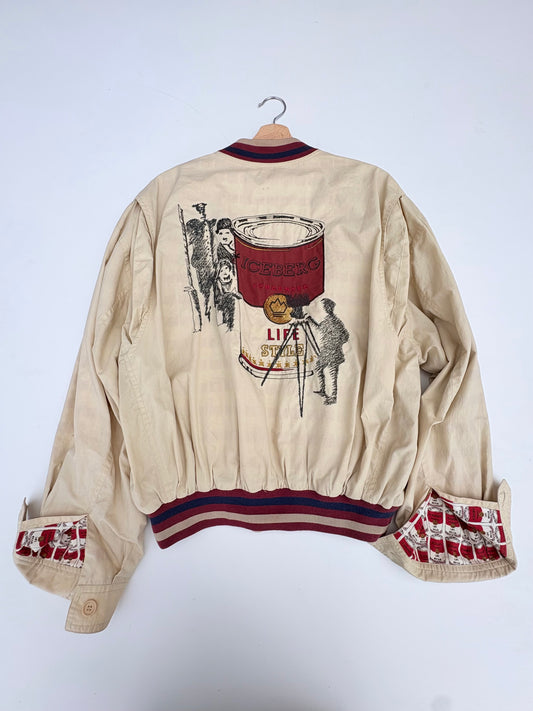 Bomber Iceberg con chaplin e lattina Campbell