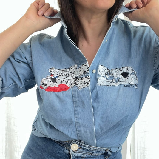 Denim Schvili avec portée de dalmatiens