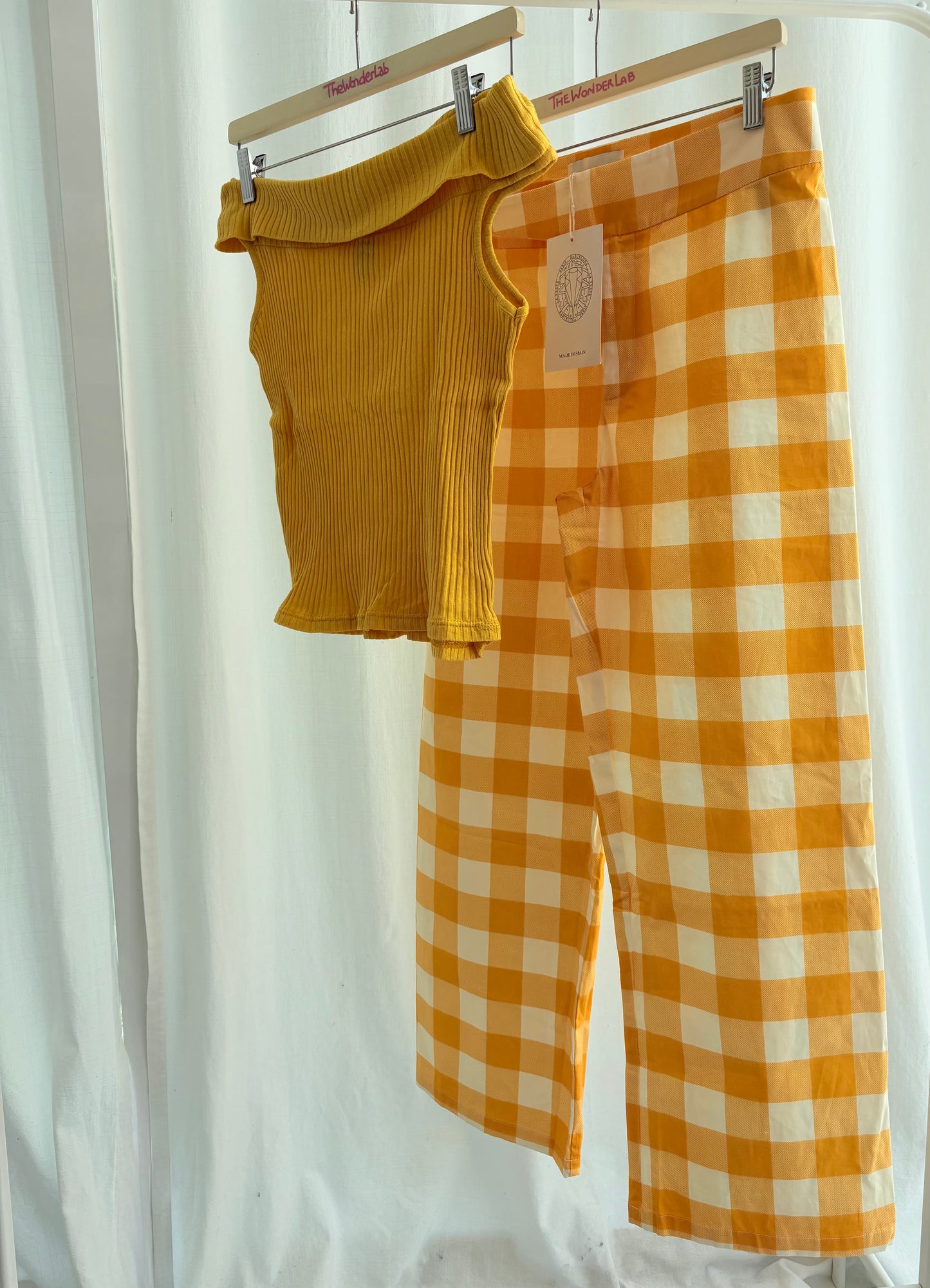 Pantaloni check La Veste