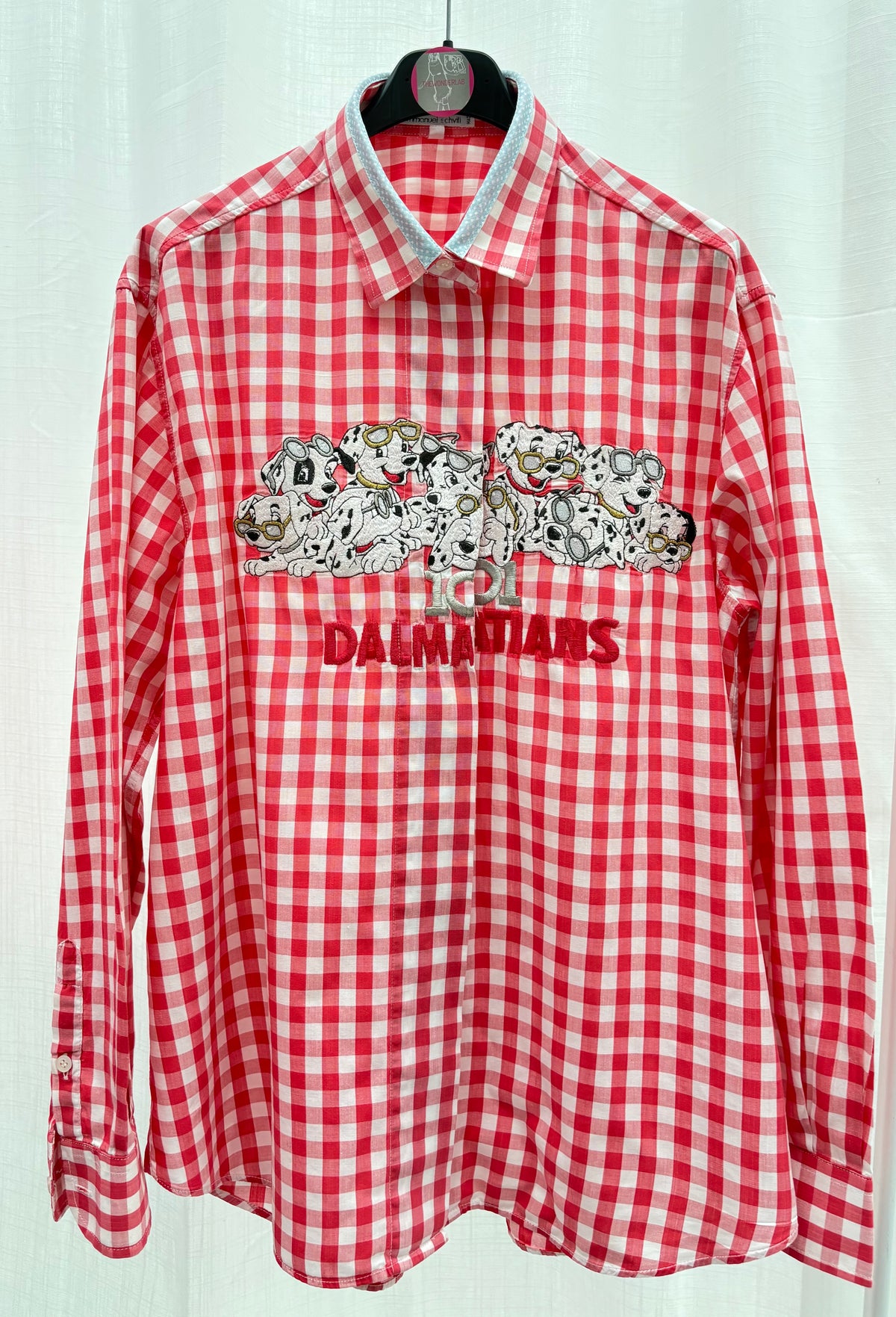 Camicia Schvili a quadri con dalmata