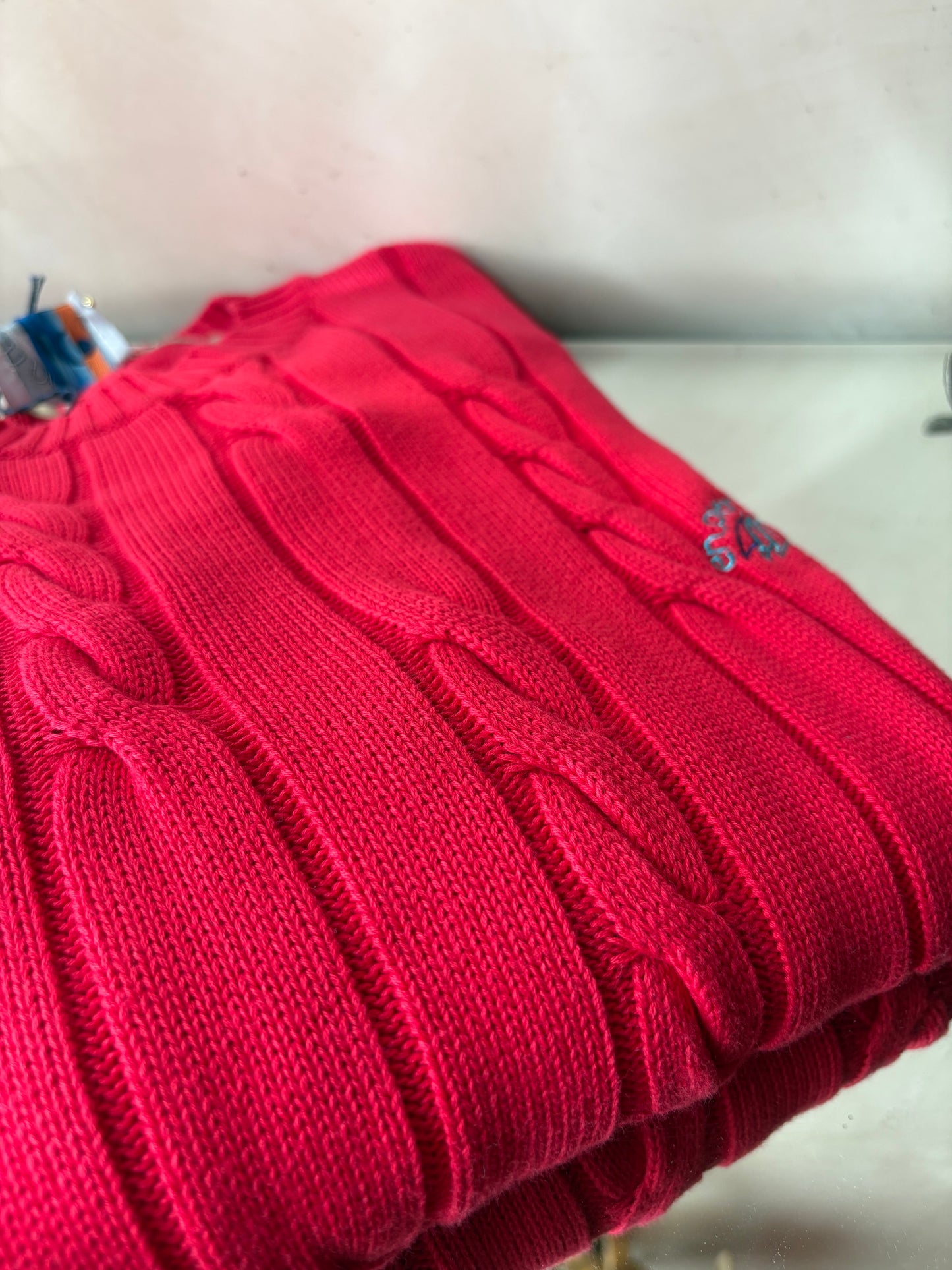 Pull girocollo a trecce