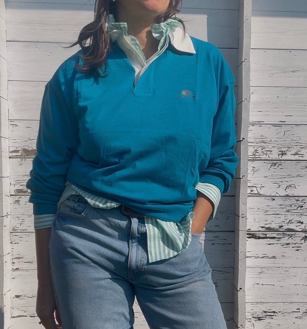 Polo rugby Fruit of the loom ottanio