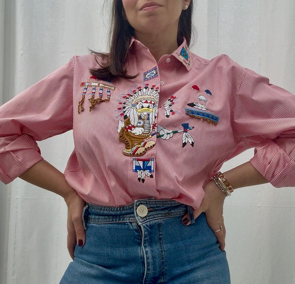 Camicia Schvili con Paperino sioux
