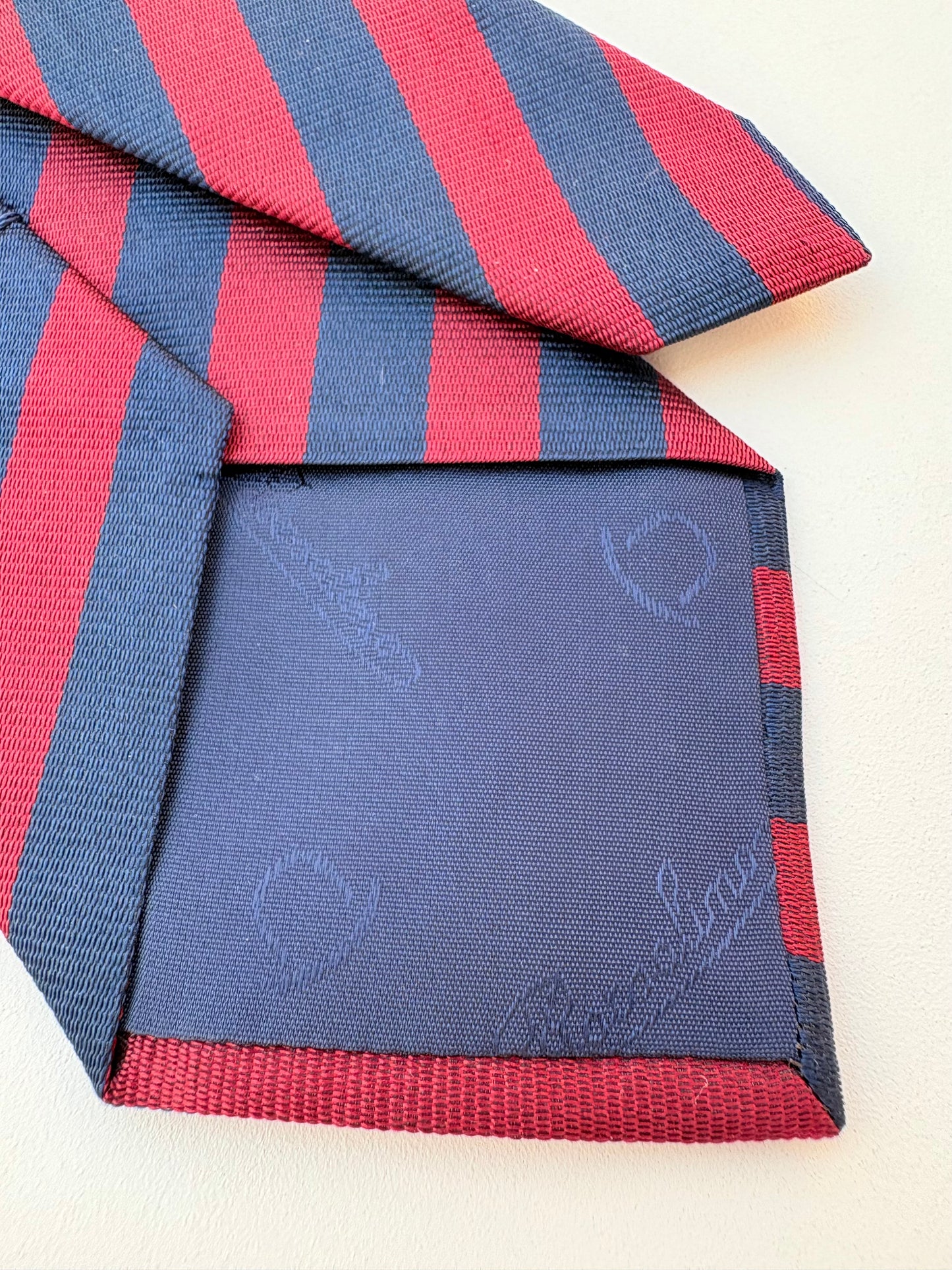 Borsalino regimental rosso e blu