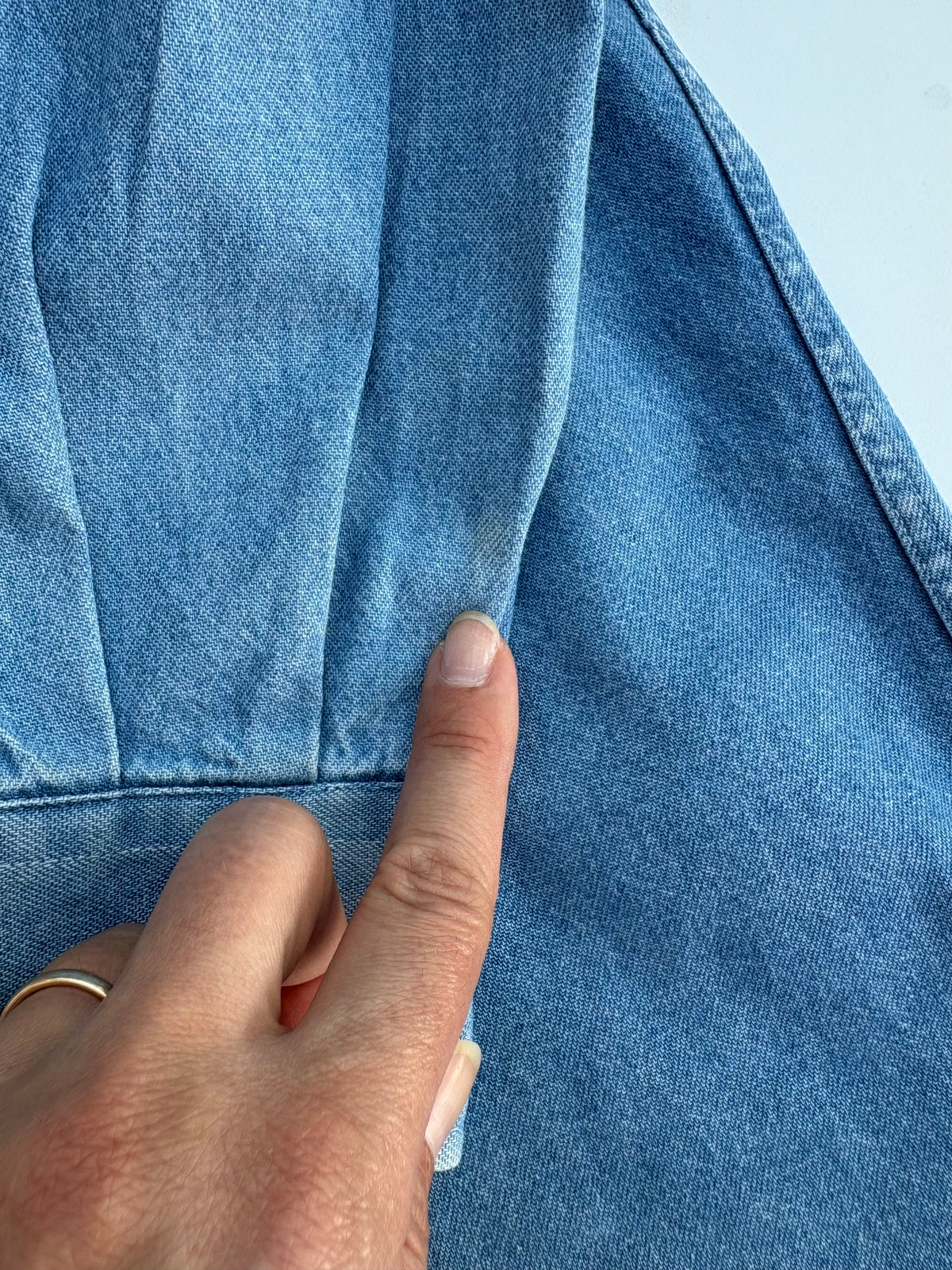 Camicia Schvili jeans con Pippo rugbista