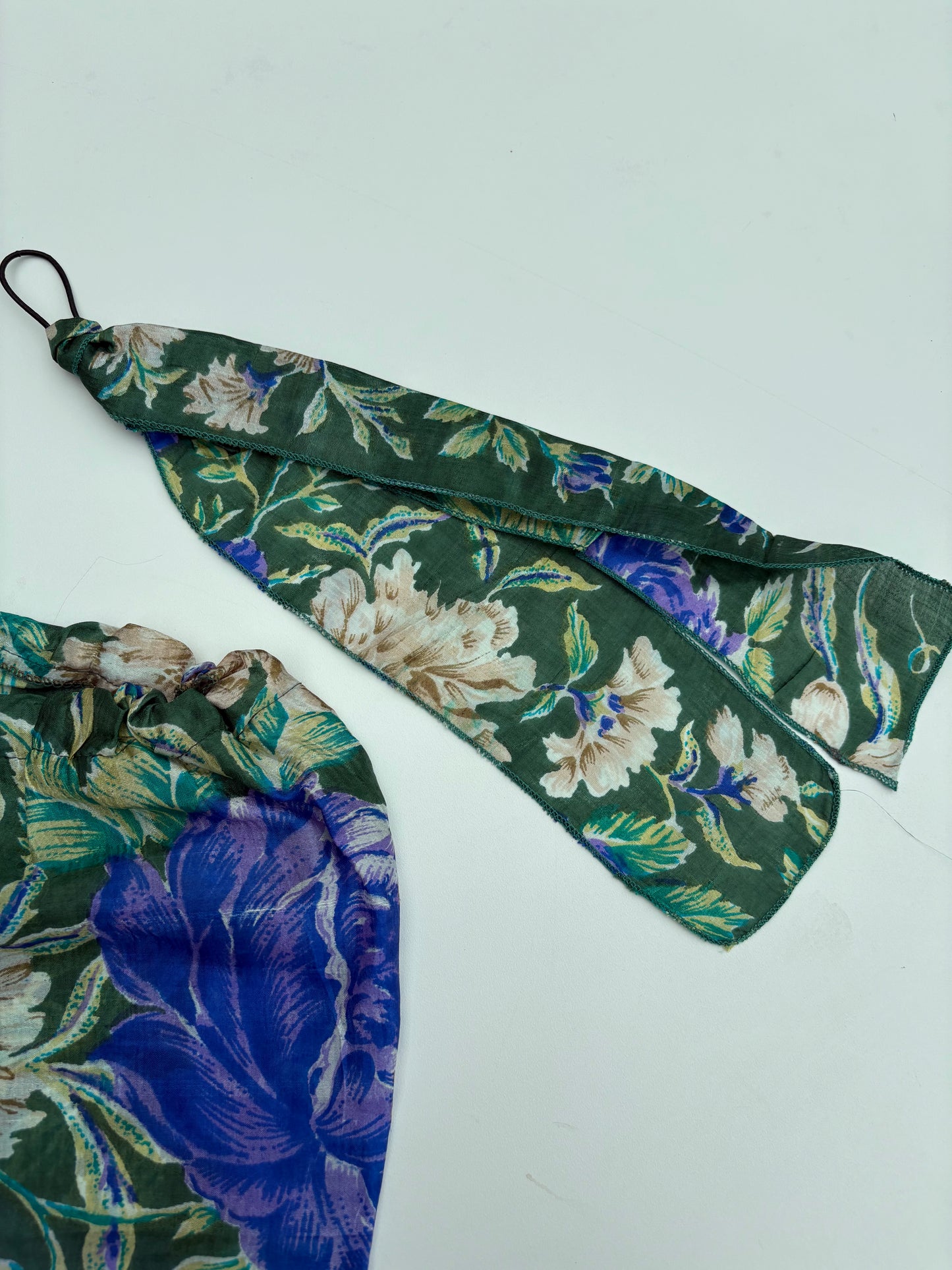 Fou shorts fiori blu e verdi