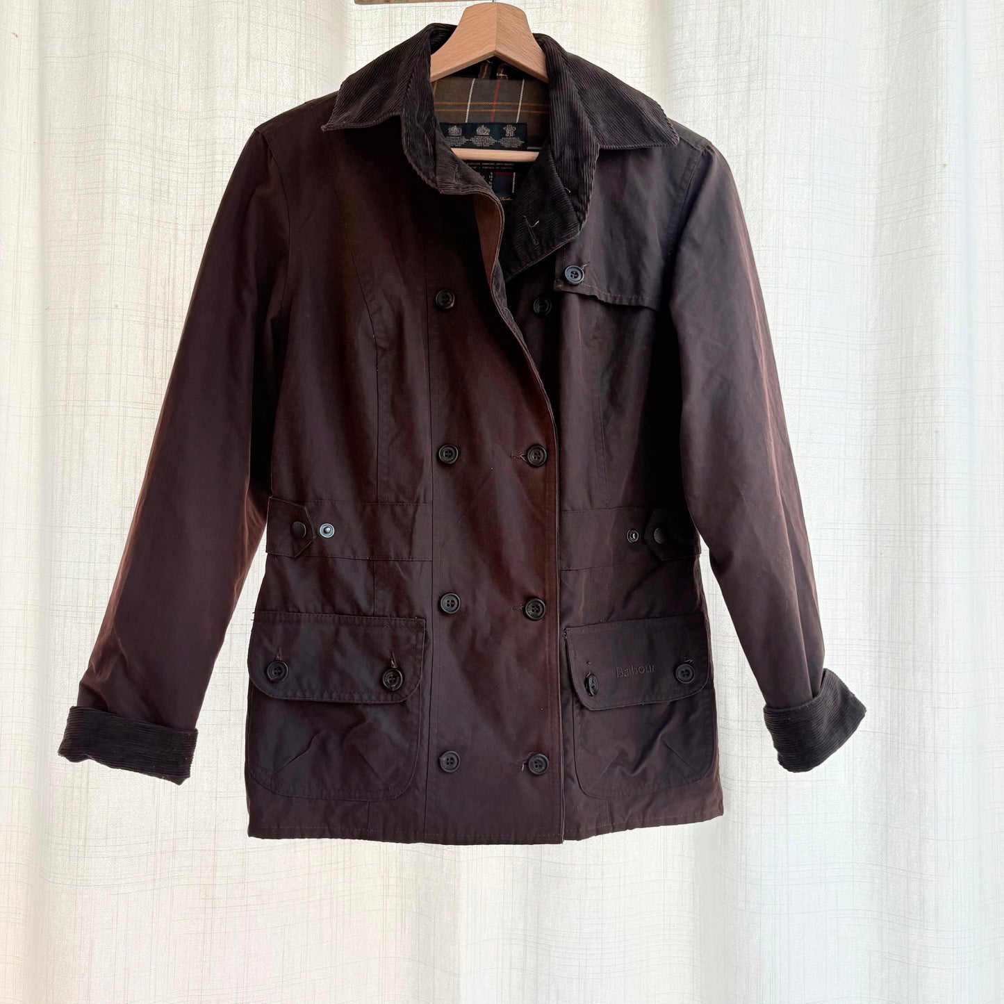 Barbour double breasted jacket