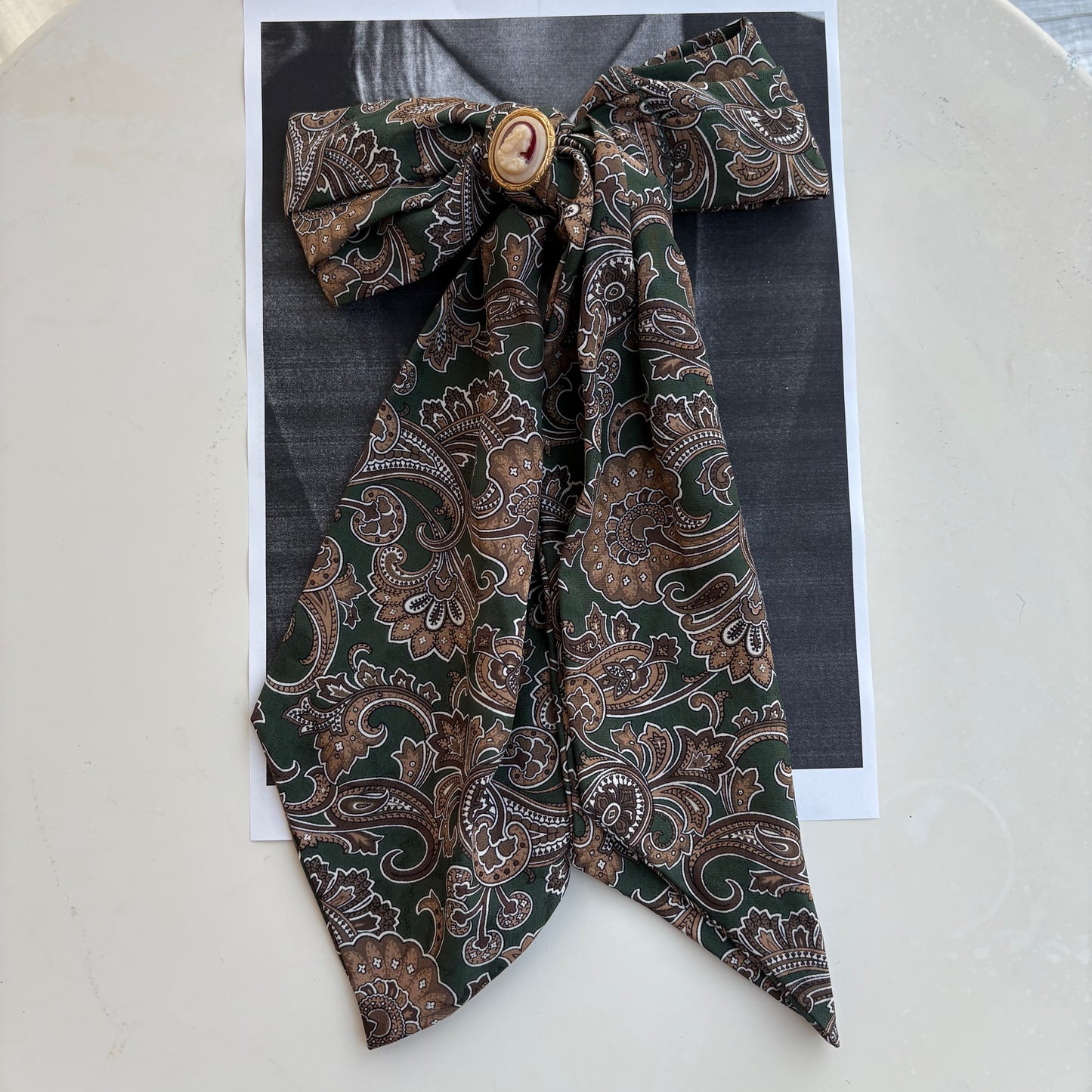 Fiocco paisley verde