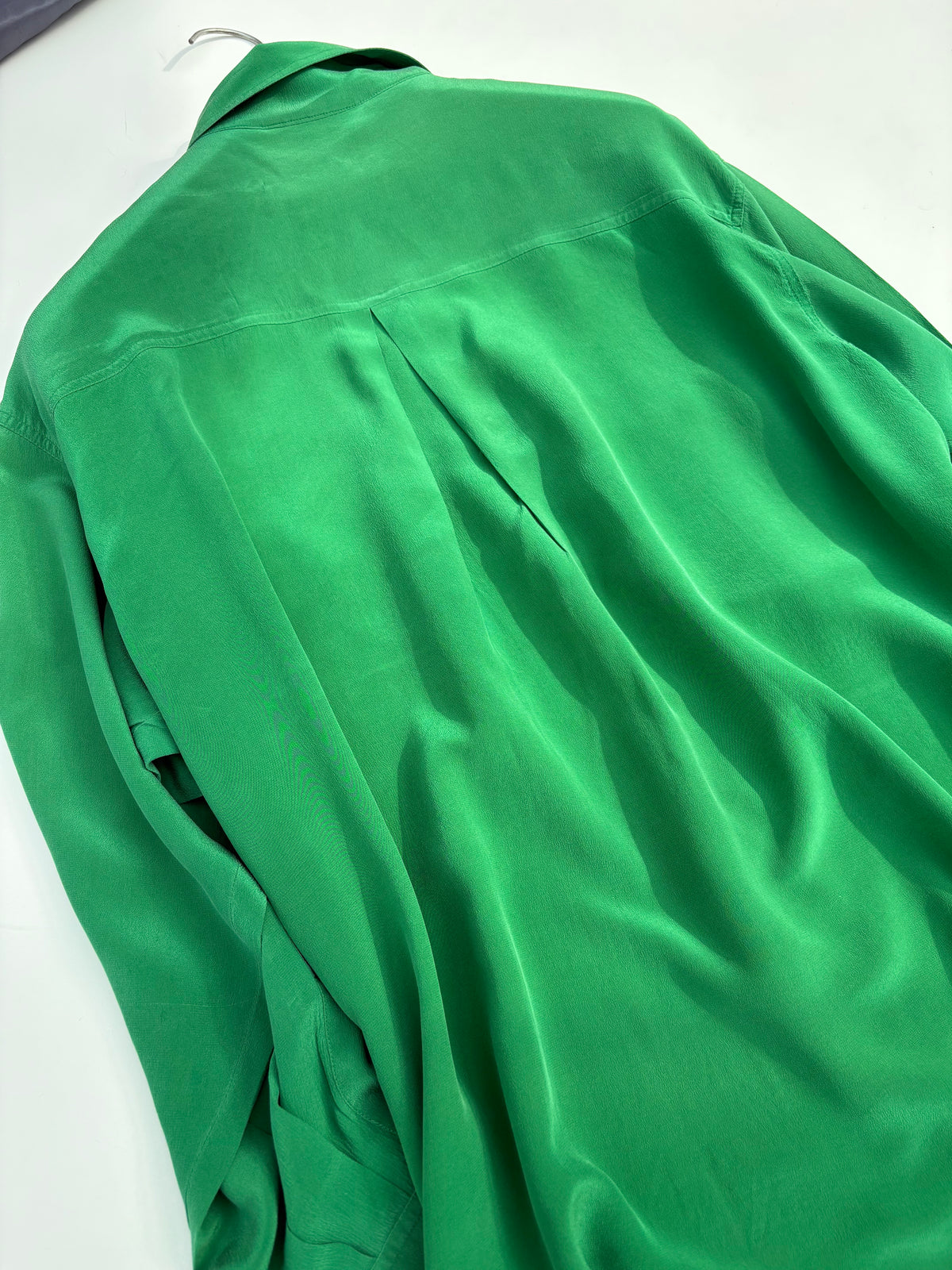 Camicia seta verde Genny