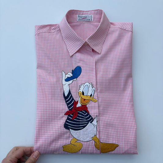 Paperino a quadretti rosa