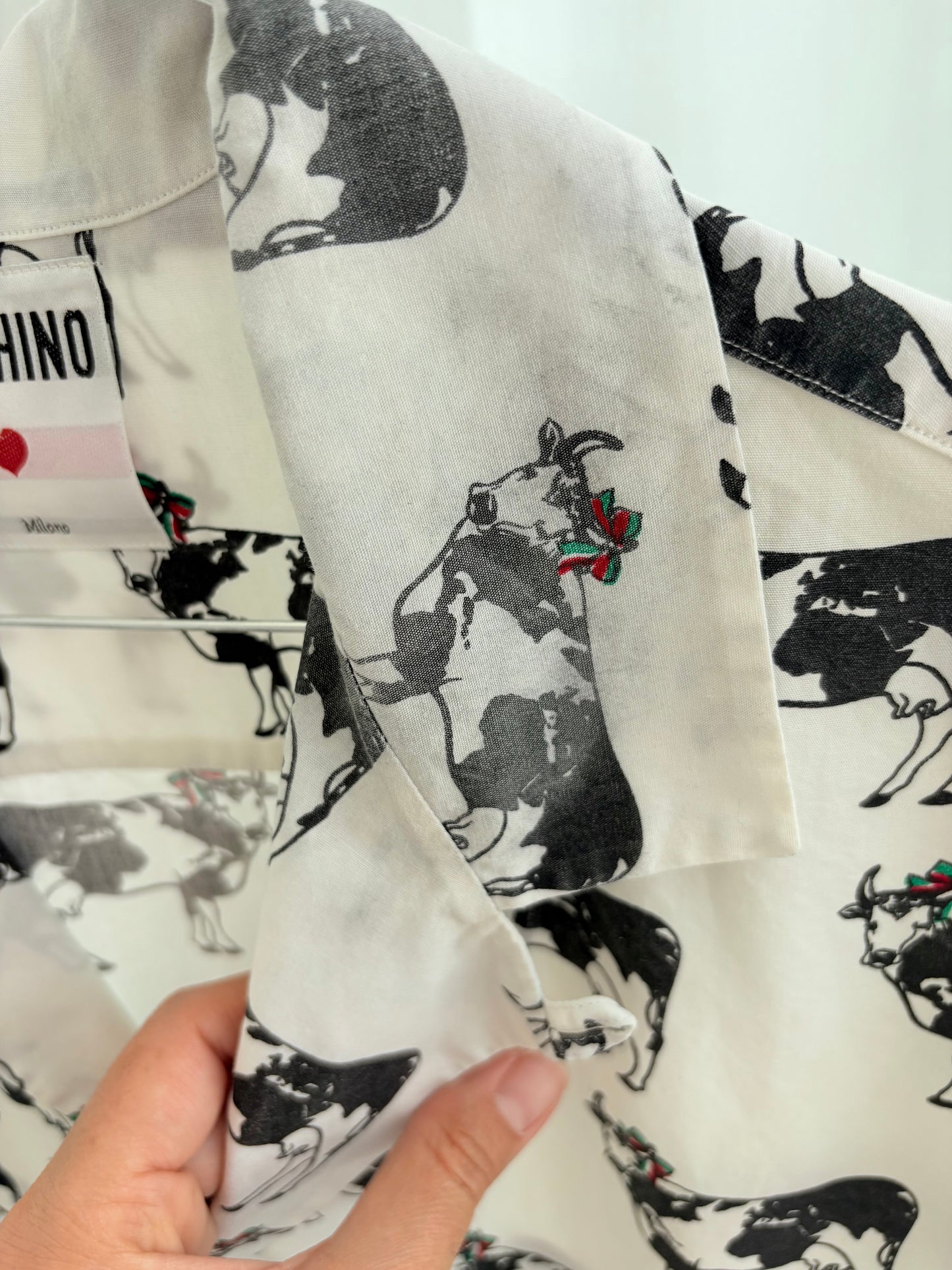 Moschino shirt con mucca