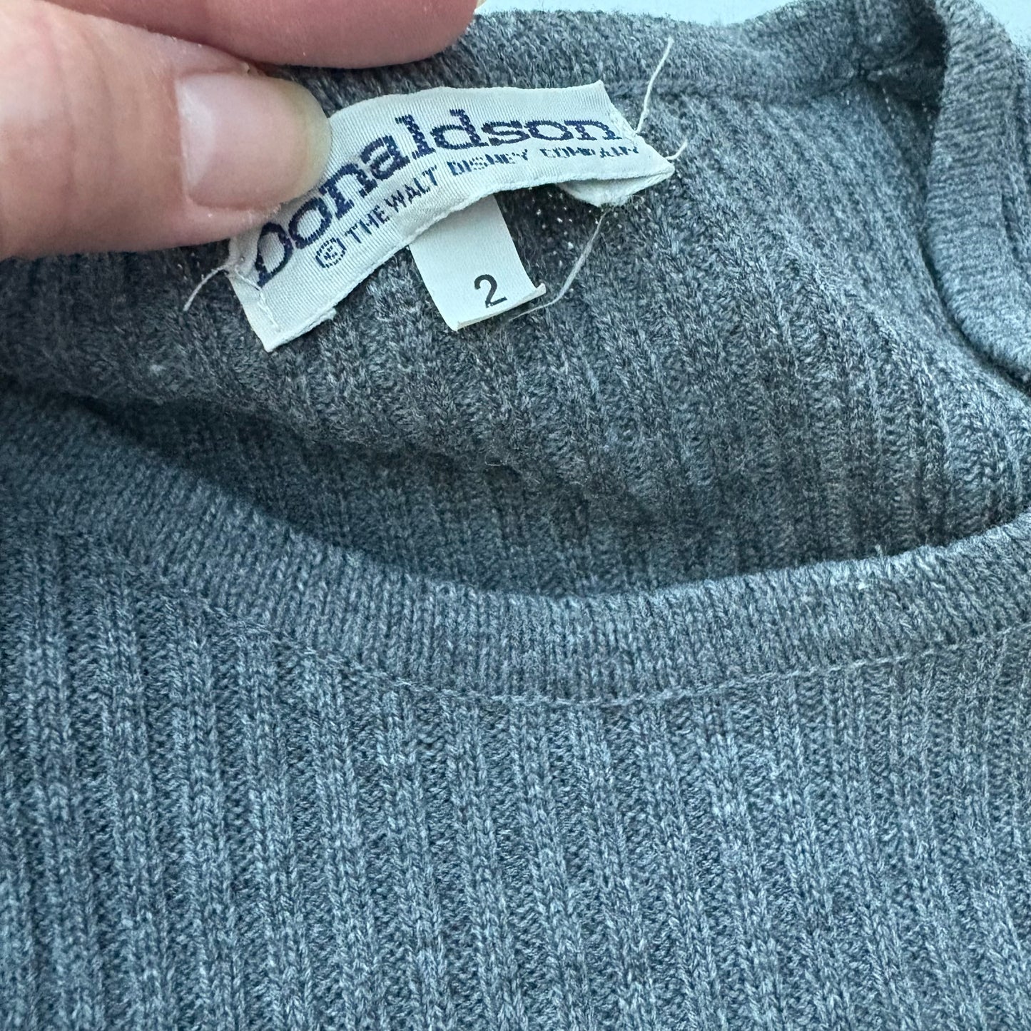 Donaldson grigio a coste con Topolino per due