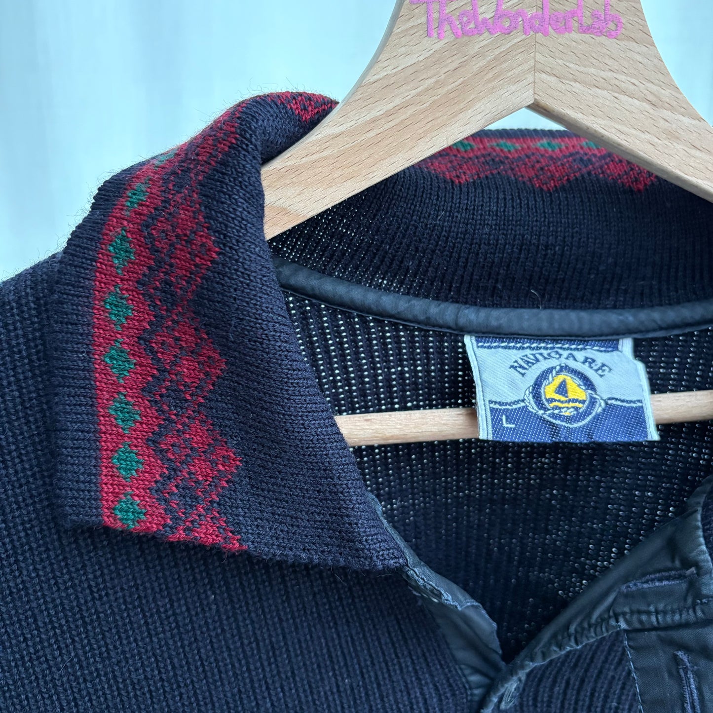 Polo in maglia colletto bordeaux