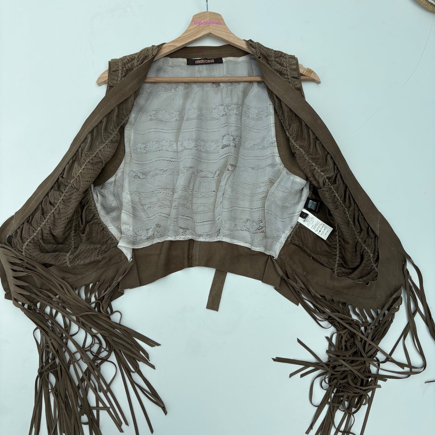 Gilet pelle scamosciata Roberto Cavalli