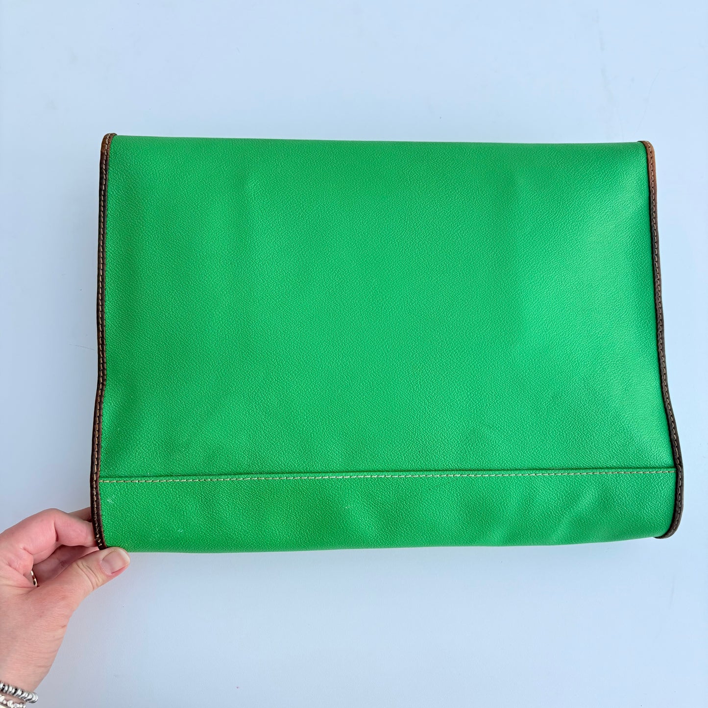 Trussardi maxi busta verde
