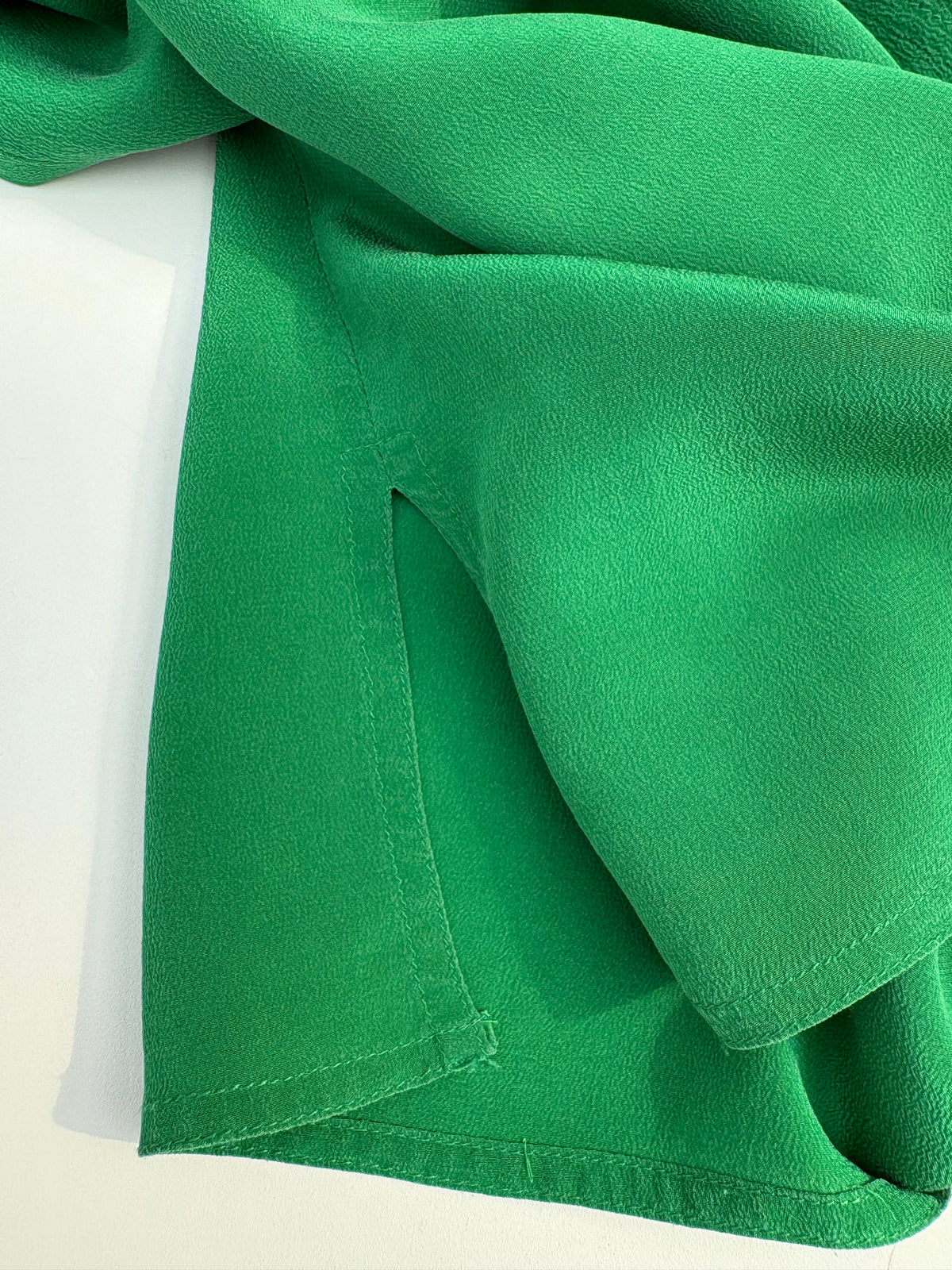 Camicia seta verde Genny