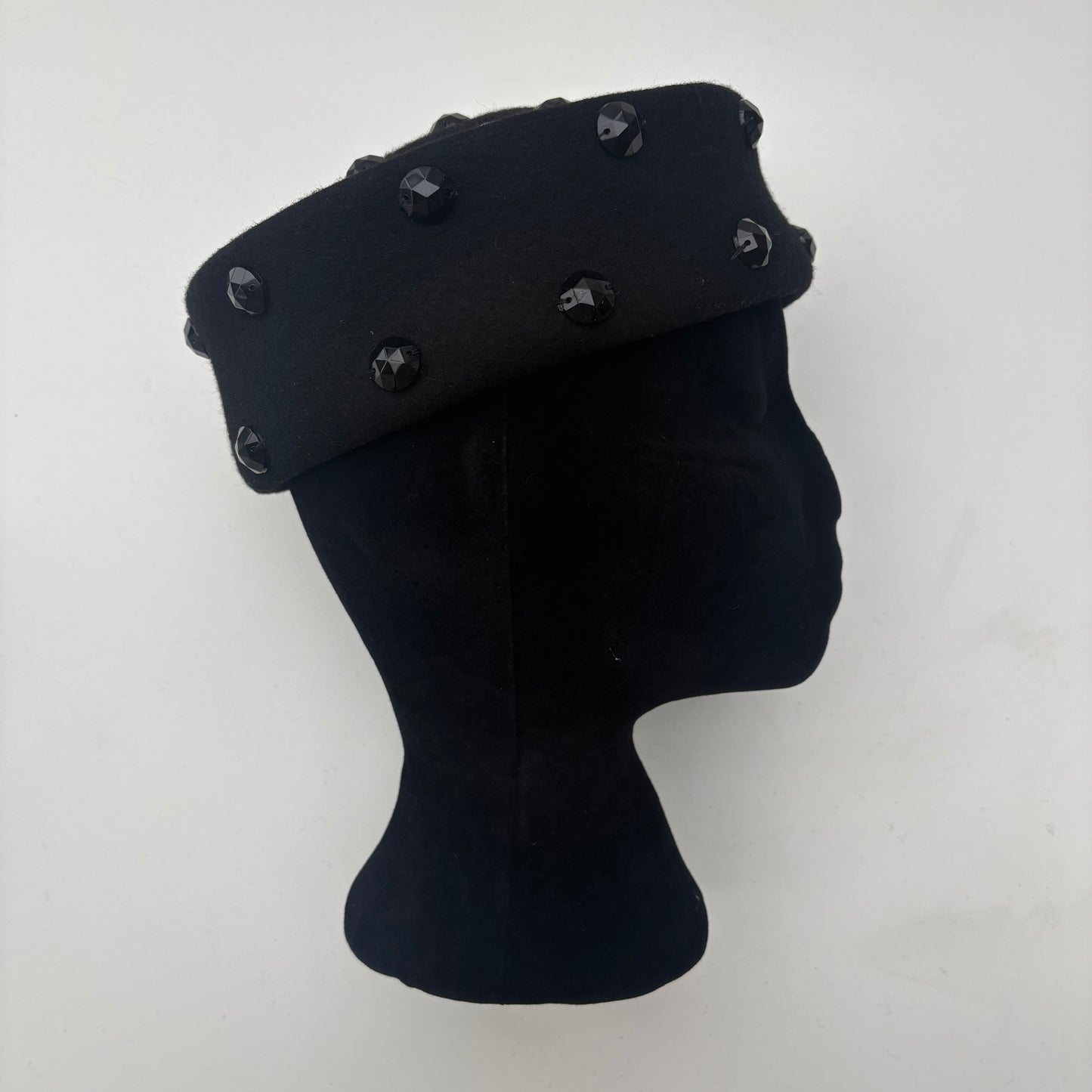 Pillbox nero- cappello tamburello