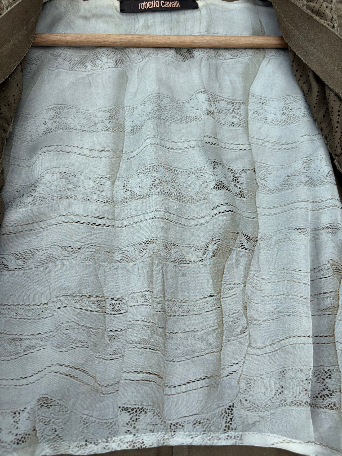 Gilet pelle scamosciata Roberto Cavalli
