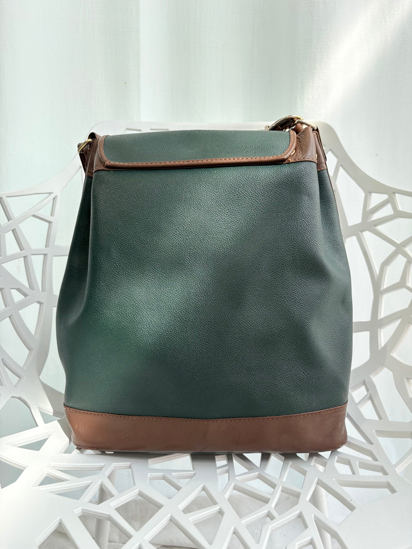 Secchiello Trussardi verde bosco con patta