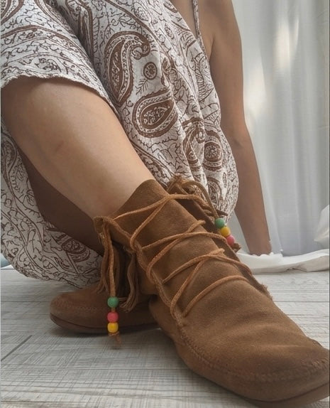 Minnetonka Double Fringe tramper