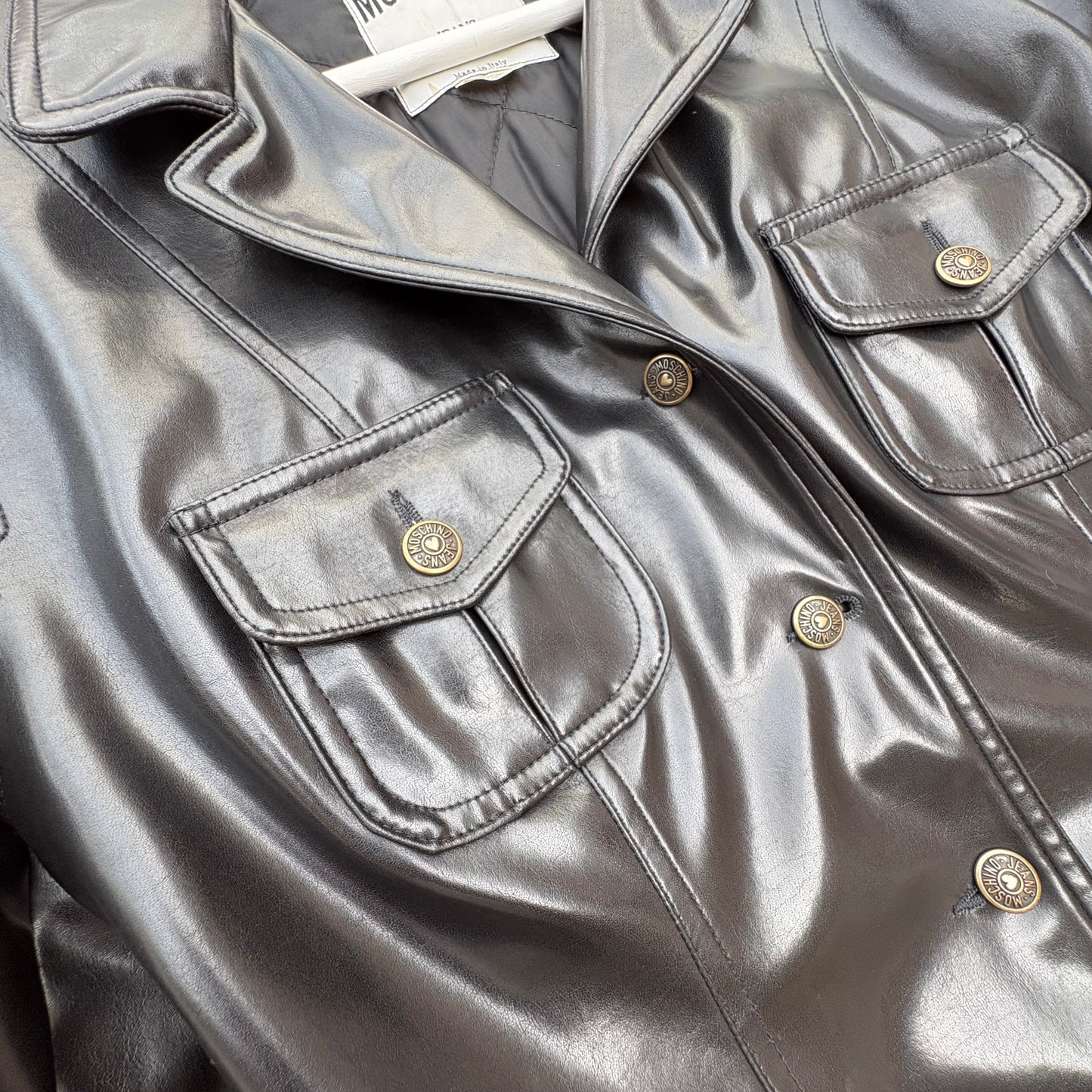 Moschino blazer similpelle