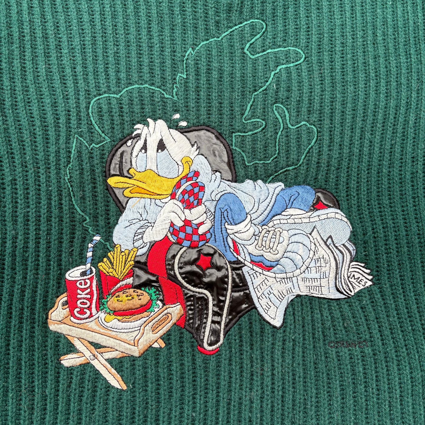 Paperino pullover verde bosco