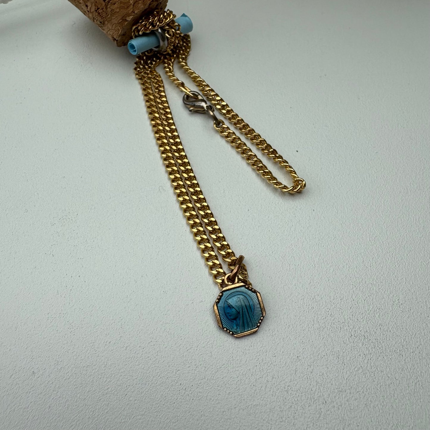 Collanina con Madonnina di Lourdes double