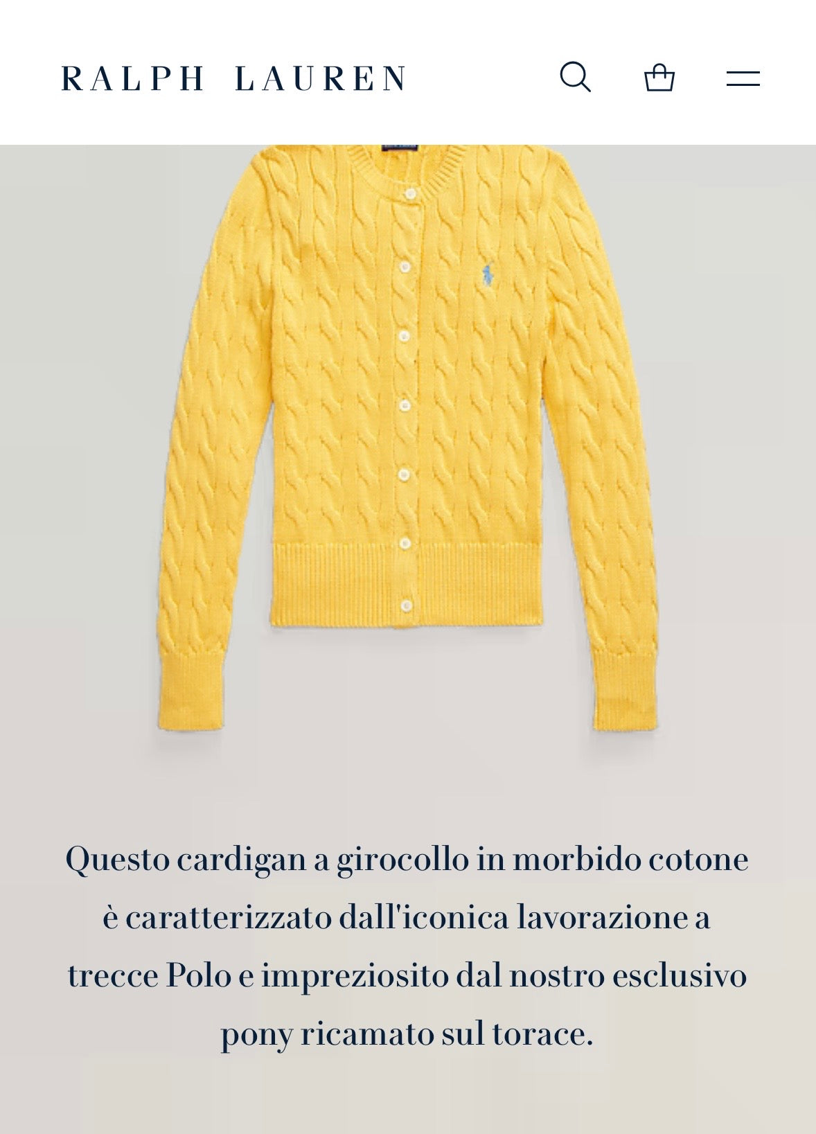 Cardigan Polo Ralph Lauren