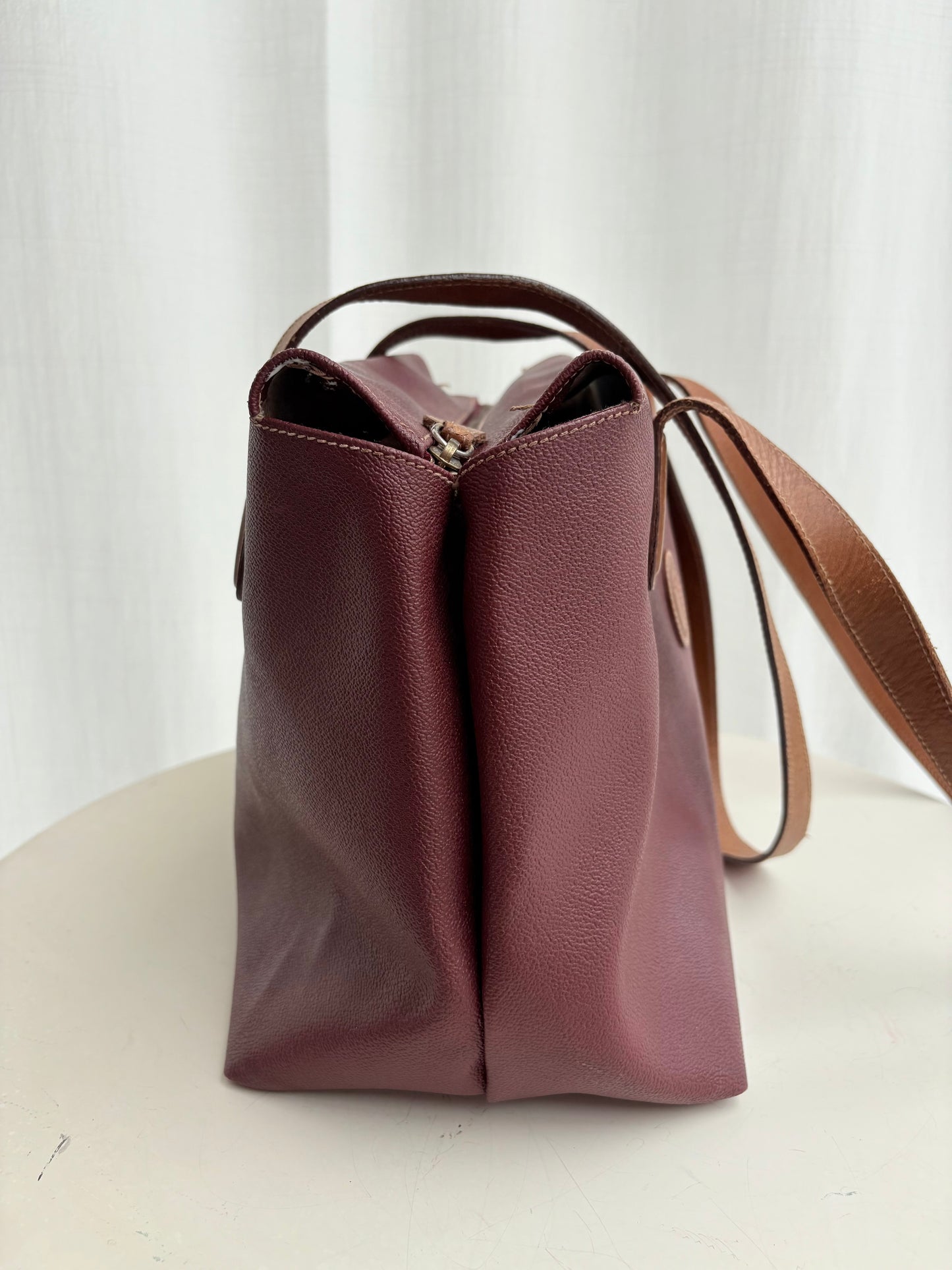 Borsa burgundi a tracolla Trussardi