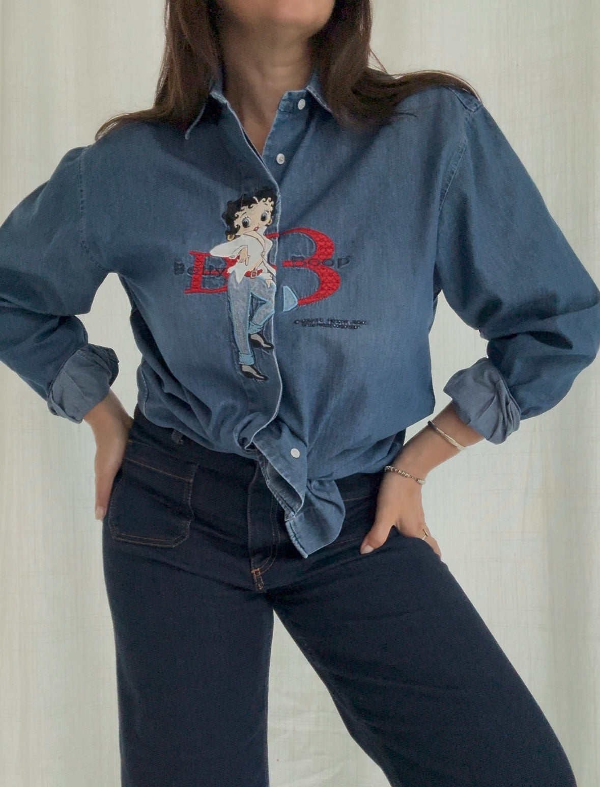Betty Boop camicia jeans